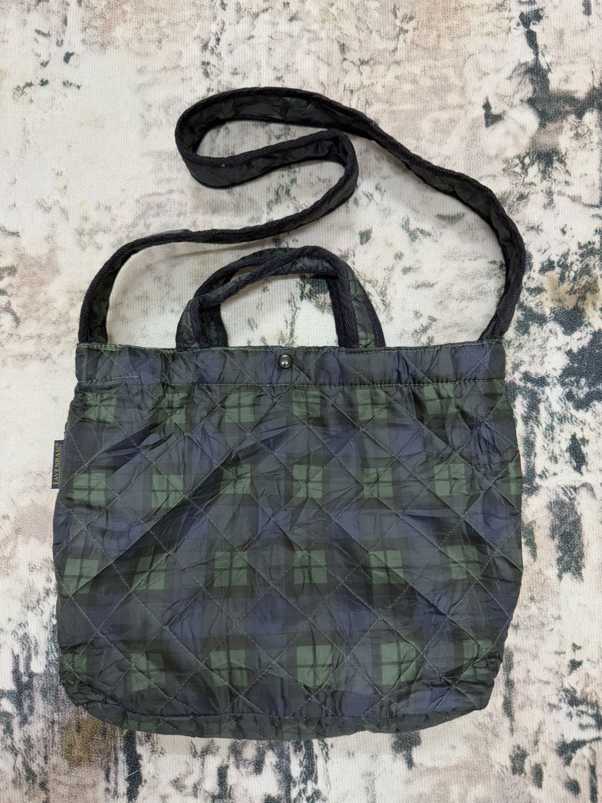 Japanese Brand × Lavenham Lavenham Quilted Nylon 2Way Tote/Crossbody Bag Size ONE SIZE - 2 Thumbnail