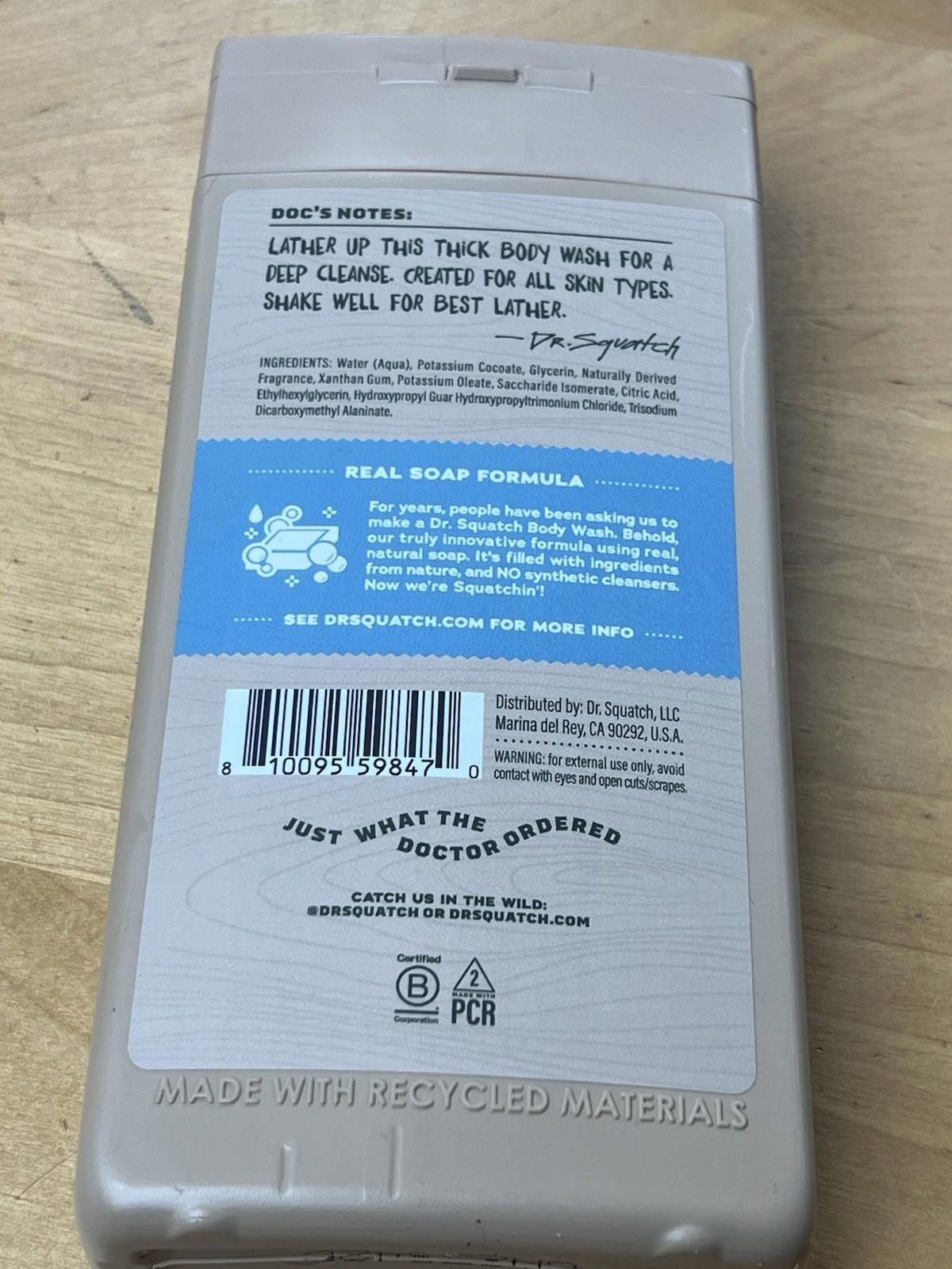 Other Dr. Squatch Men’s Natural Body Wash coastal mist 14 Fl Oz Size ONE SIZE - 11 Thumbnail