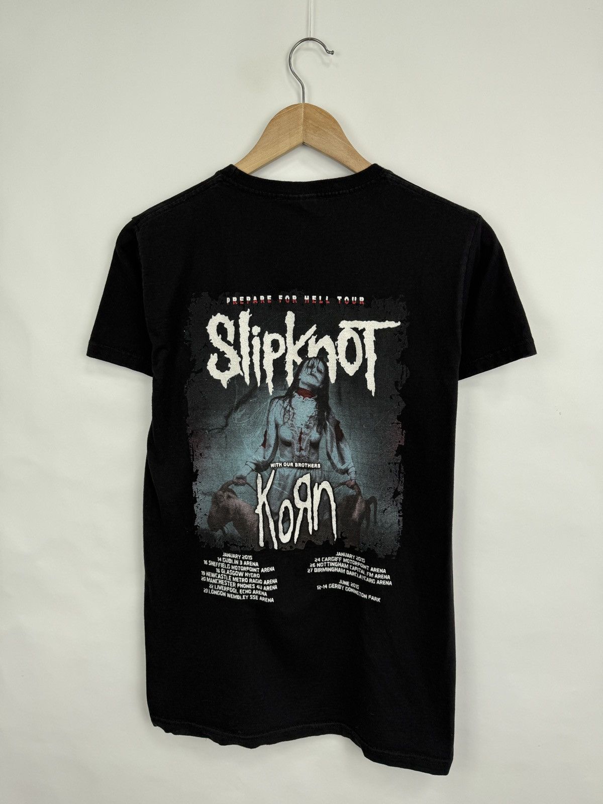 Slipknot 🇺🇸 Vintage Slipknot Korn Prepare For Hell Tour 2015 T-Shirt Size US M / EU 48-50 / 2 - 7 Thumbnail
