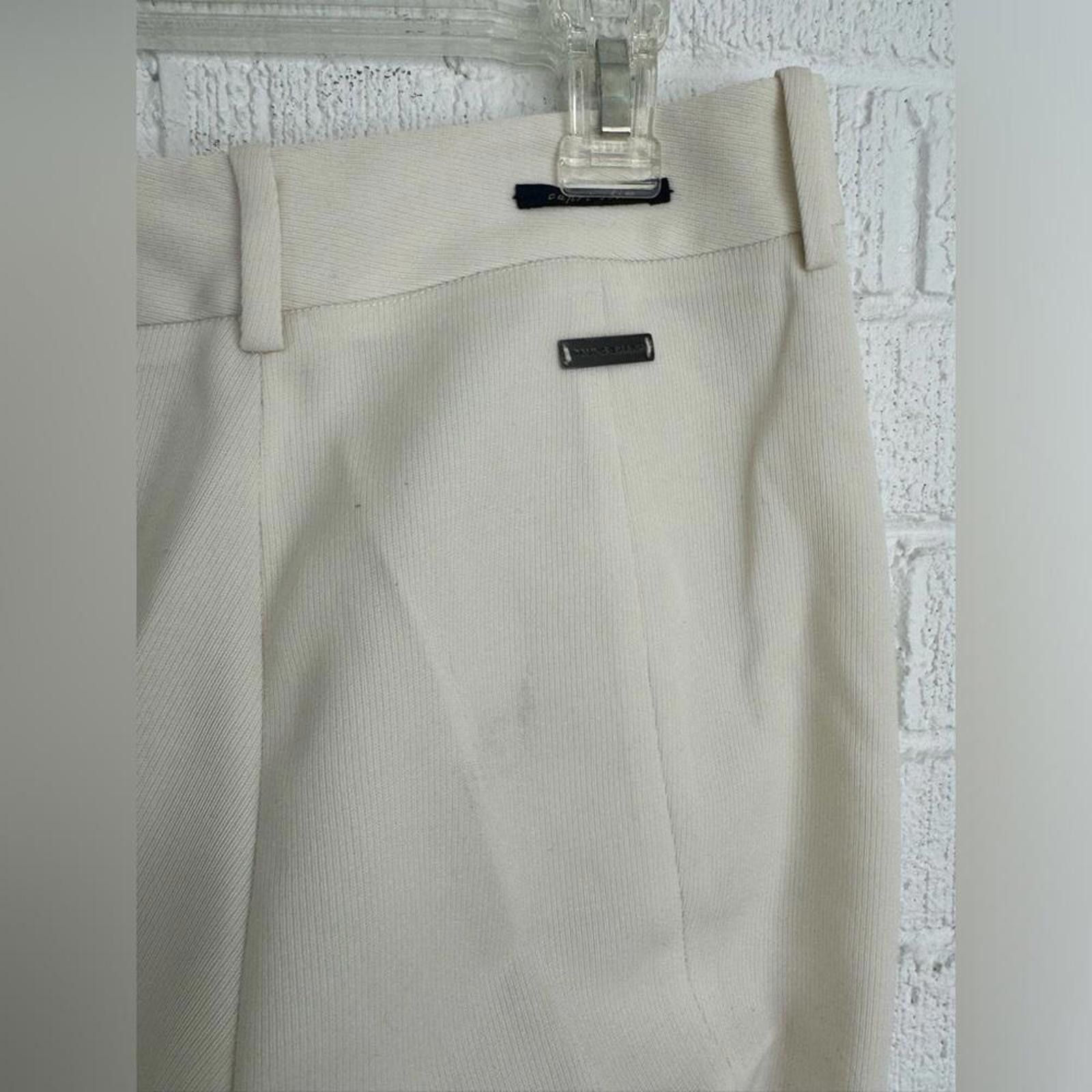 Paul & Shark Paul & Shark Cream Wide-Leg Trousers Size 30" / US 8 / IT 44 - 8 Thumbnail