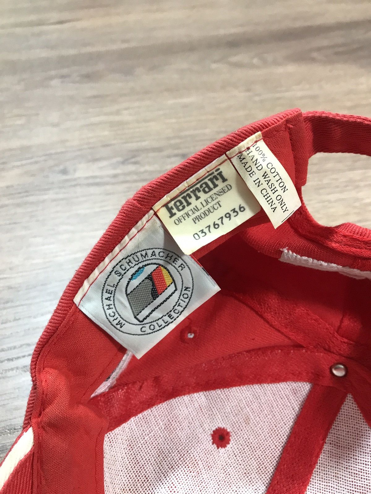 Ferrari × Vintage Vintage Ferrari F1 Cap Michael Schumacher Deutsche Size ONE SIZE - 8 Thumbnail