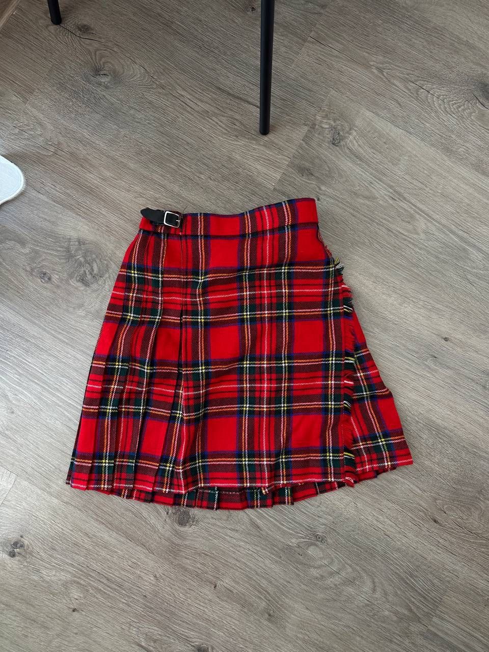 Japanese Brand × Vintage Vintage Japanese Scotland Wool Red Skirt Size 27" / US 4 / IT 40 - 2 Thumbnail