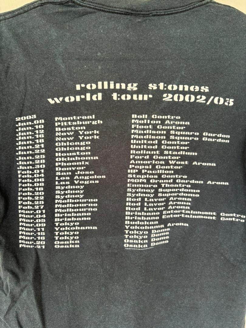 The Rolling Stones Vintage Y2K Rolling stone World Tour 2002/2003 Promo Shirt Size US S / EU 44-46 / 1 - 7 Thumbnail
