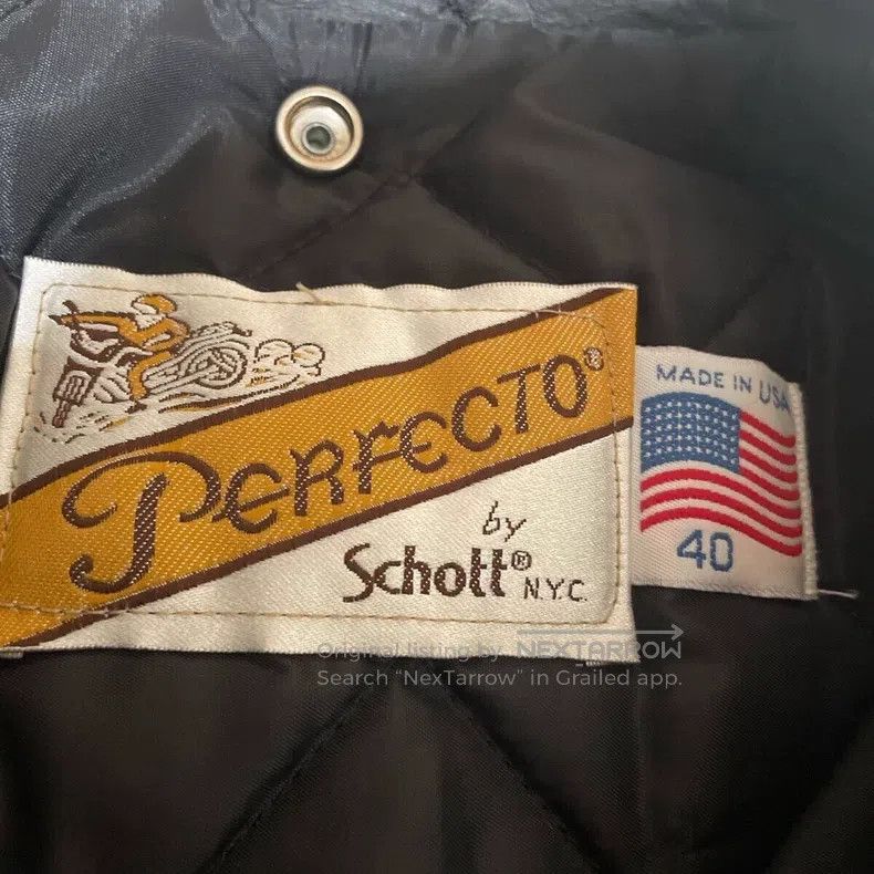 Schott Cable-stayed leather jacket