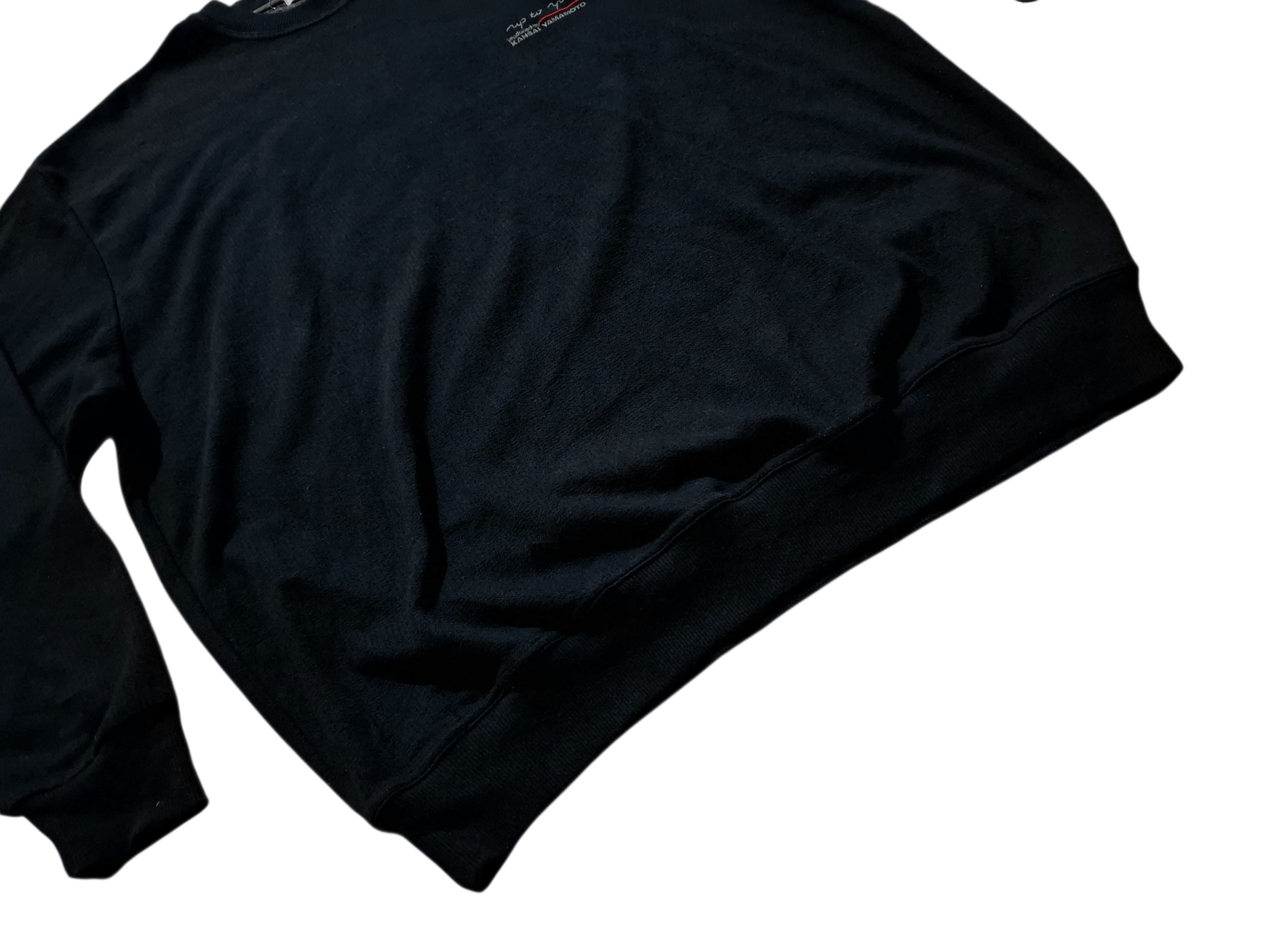 Kansai Yamamoto KANSAI YAMAMOTO "Up To You" Vintage Black Sweatshirt Jumper Size US XL / EU 56 / 4 - 4 Thumbnail