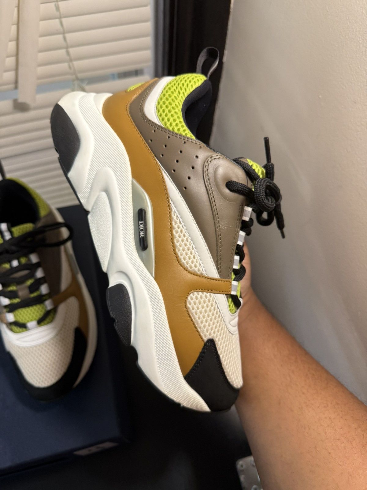 Dior Dior B22 Brown Lime Size Size 8 US / 41 EU Size US 8 / EU 41 - 8 Thumbnail