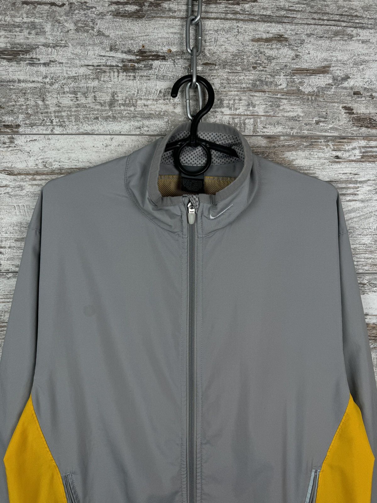 Nike Mens Vintage Nike swoosh grey track jacket Olympic acg drill Size US L / EU 52-54 / 3 - 3 Thumbnail