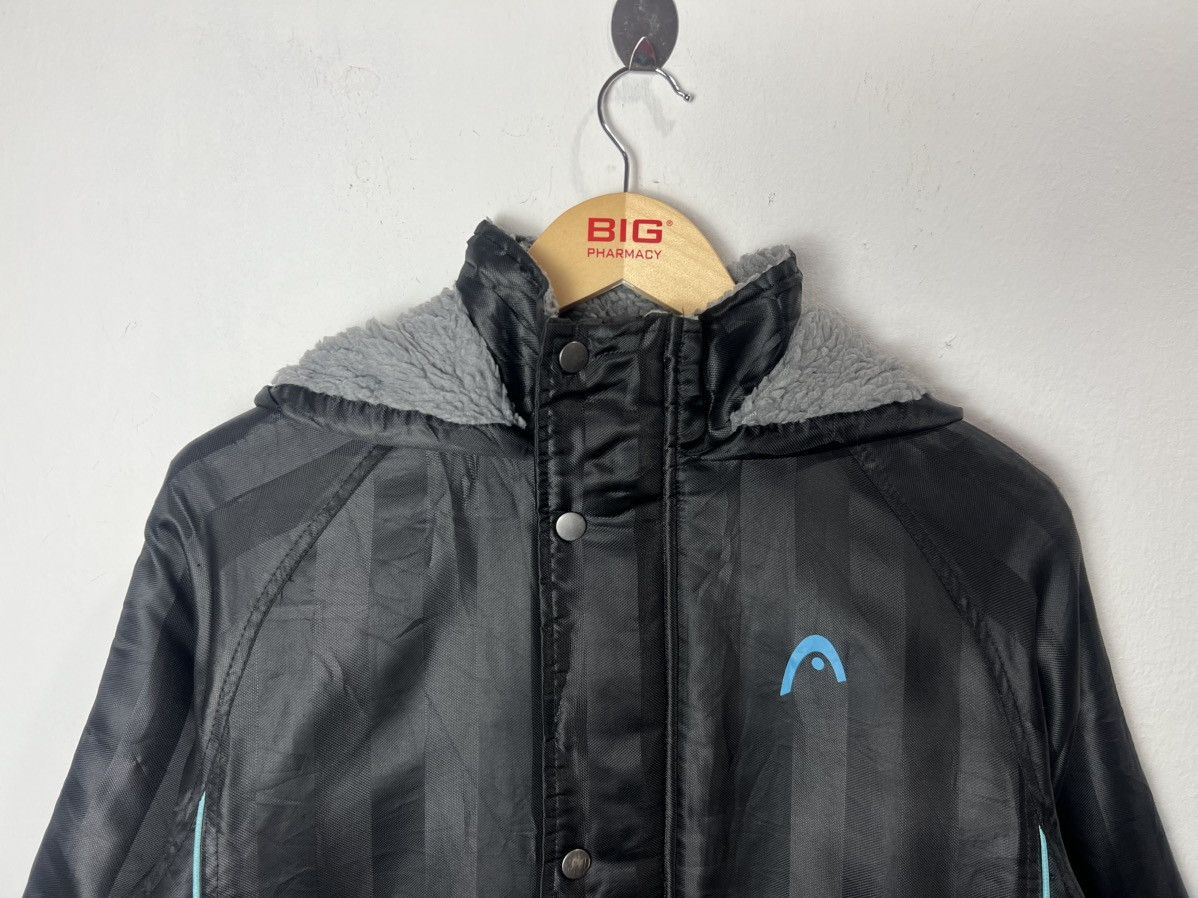 Japanese Brand Head Sports Bench Parka Grey Fleece Hooded Coat Size US M / EU 48-50 / 2 - 3 Thumbnail