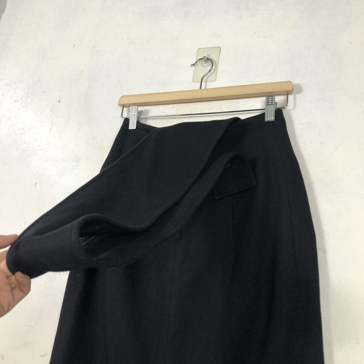 Yohji Yamamoto 🔥VINTAGE WOOL SKIRT Y’S YOHJI YAMAMOTO BELT Size 26" / US 2 / IT 38 - 13 Thumbnail
