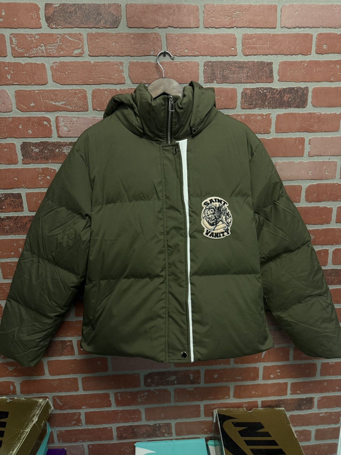 Saint Vanity Saint Vanity Green Puffer Jacket (Exlusive) Size L Size US L / EU 52-54 / 3 - 1 Thumbnail