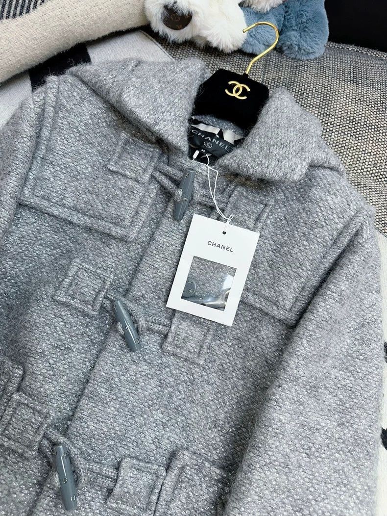 Chanel Chanel 21B Silver Gray Toggle Hooded Coat Size M / US 6-8 / IT 42-44 - 8 Thumbnail