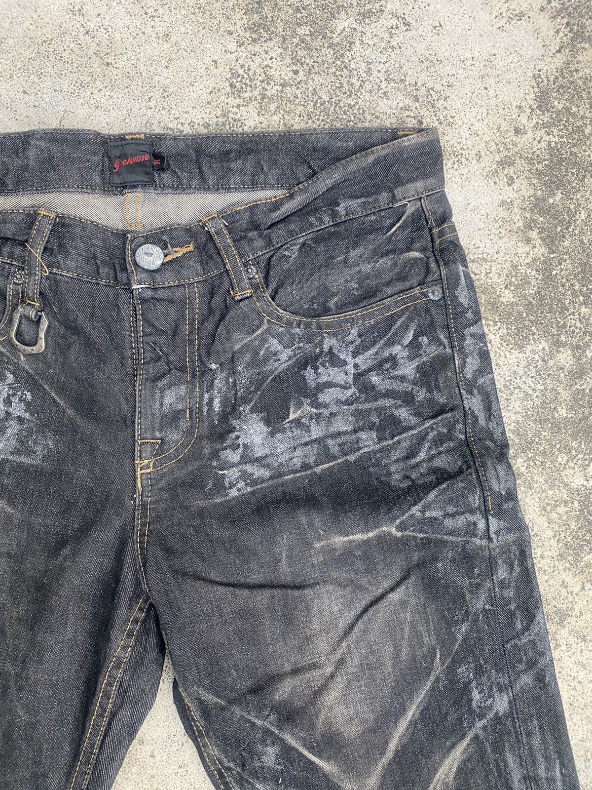 If Six Was Nine × JACKROSE Flare Jeans Jack Rose Waxed Clawmark Bootcut Size US 32 / EU 48 - 9 Thumbnail