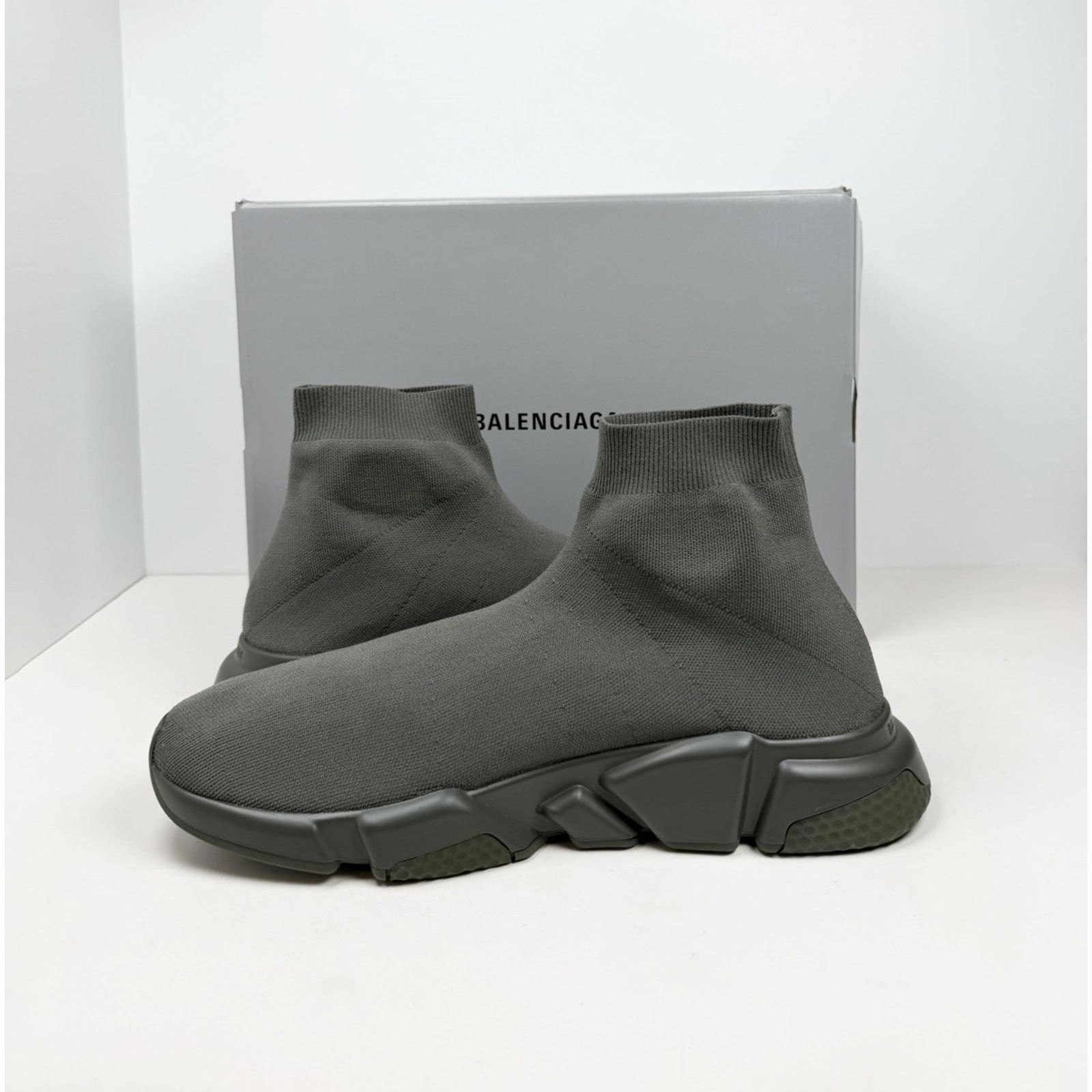 Balenciaga Size 46EU/13US - Balenciaga Speed Olive NEW Size US 13 / EU 46 - 6 Thumbnail