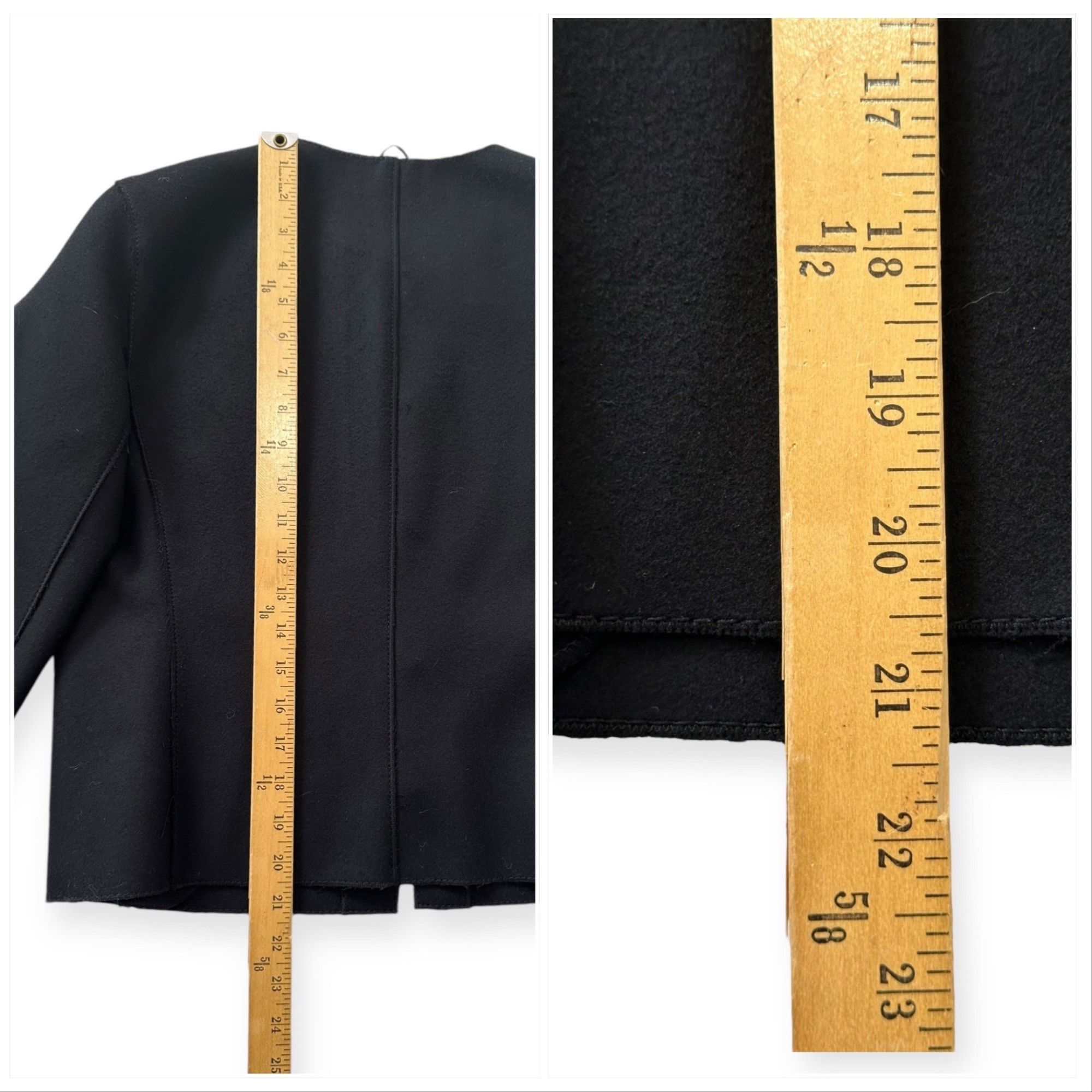 Prada Prada Archival F/W 2005 Runway Black Wool Collarless Jacket Size M / US 6-8 / IT 42-44 - 15 Thumbnail
