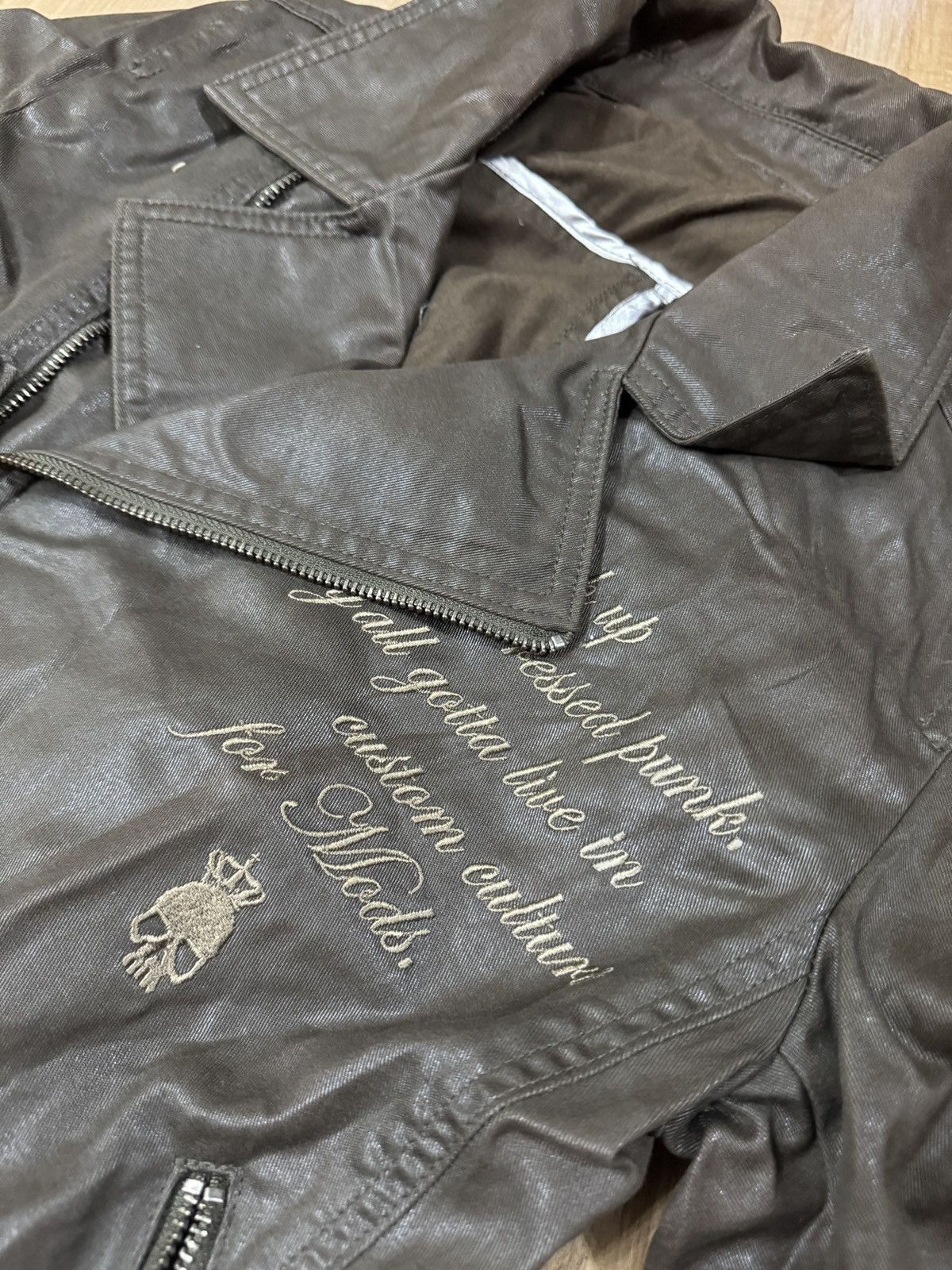 Seditionaries CUSTOM COUTURE COATED PUNK BIKERS JACKET Size US M / EU 48-50 / 2 - 2 Thumbnail