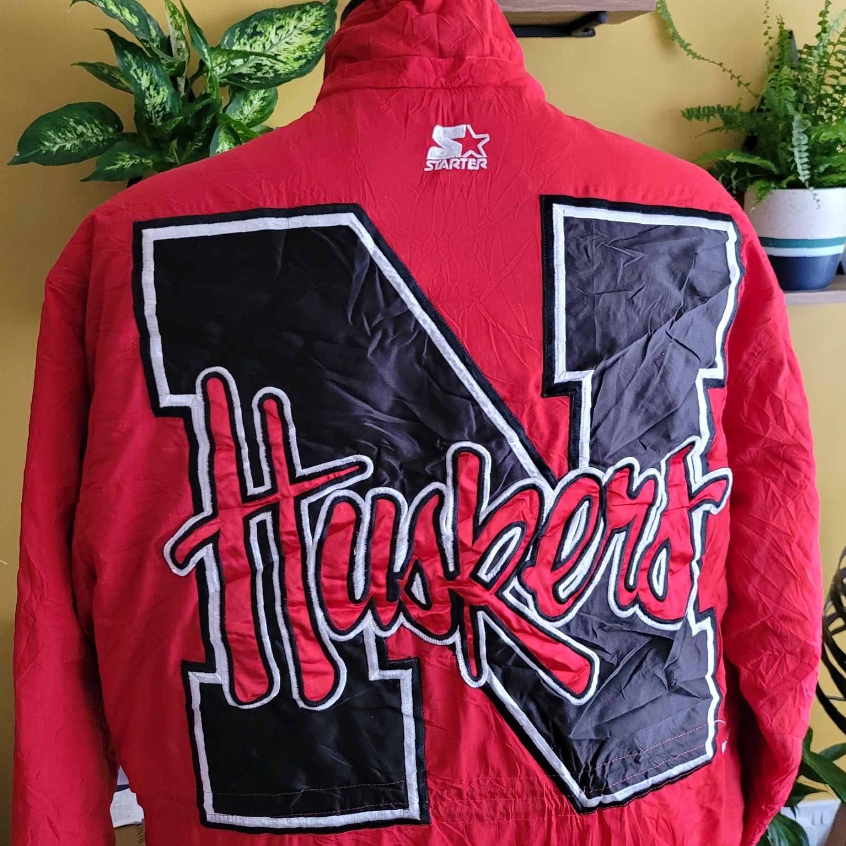 Starter VINTAGE Nebraska Cornhuskers Red Starter Parka Jacket NCAA Huskers Mens L Size US L / EU 52-54 / 3 - 4 Thumbnail