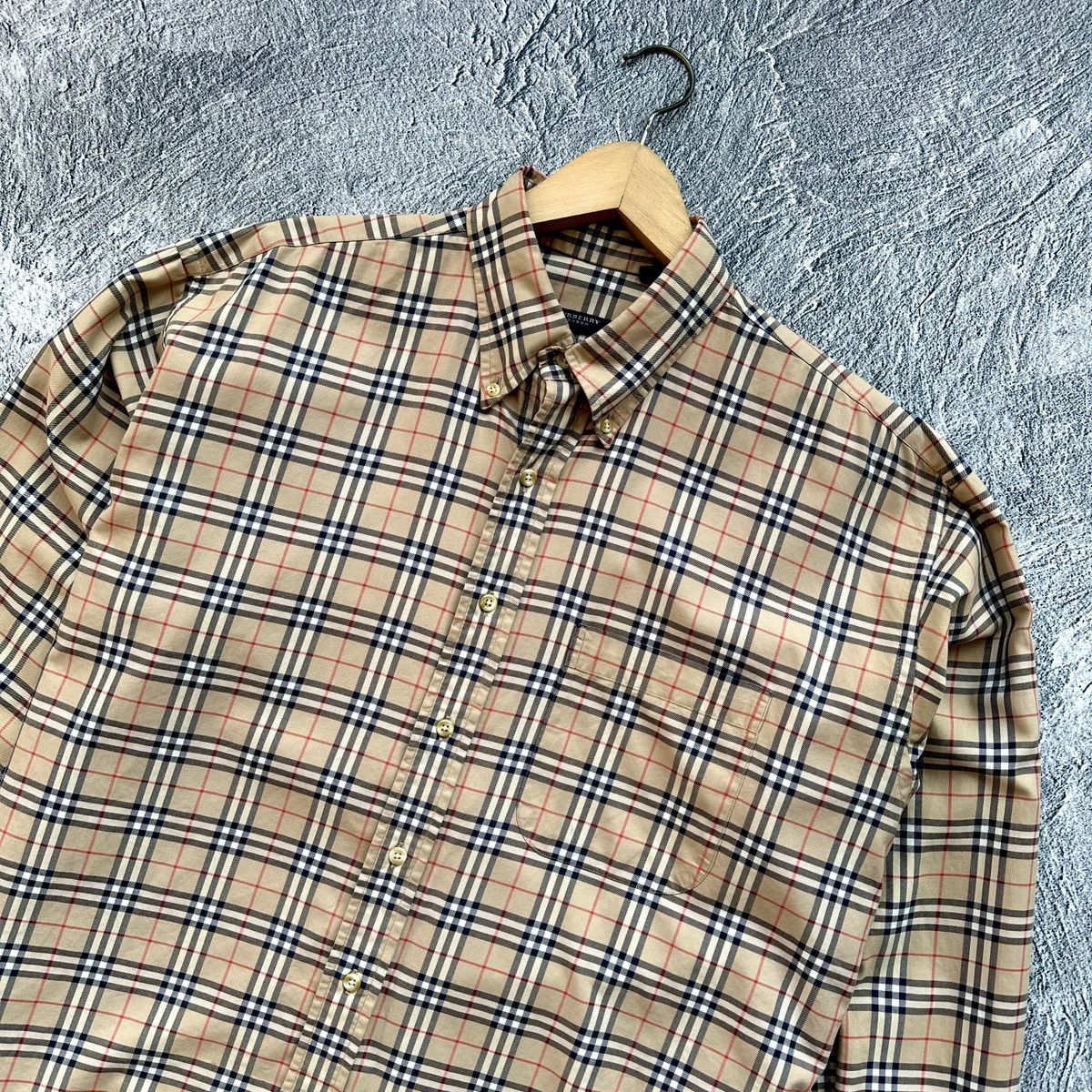 Burberry Classic Nova Check Button Up Shirt Made in USA