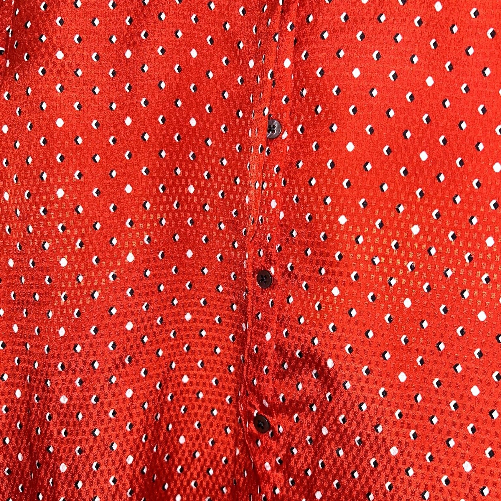 Saks Fifth Avenue VINTAGE Saks Fifth Avenue Evan Picone Blouse Red Top Petite Women’s Medium Size M / US 6-8 / IT 42-44 - 5 Thumbnail
