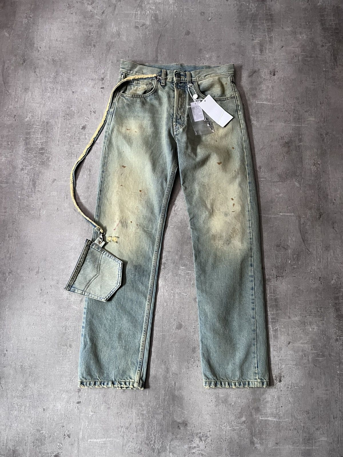 Maison Margiela S/S 2022 mud wash chain pocket jeans