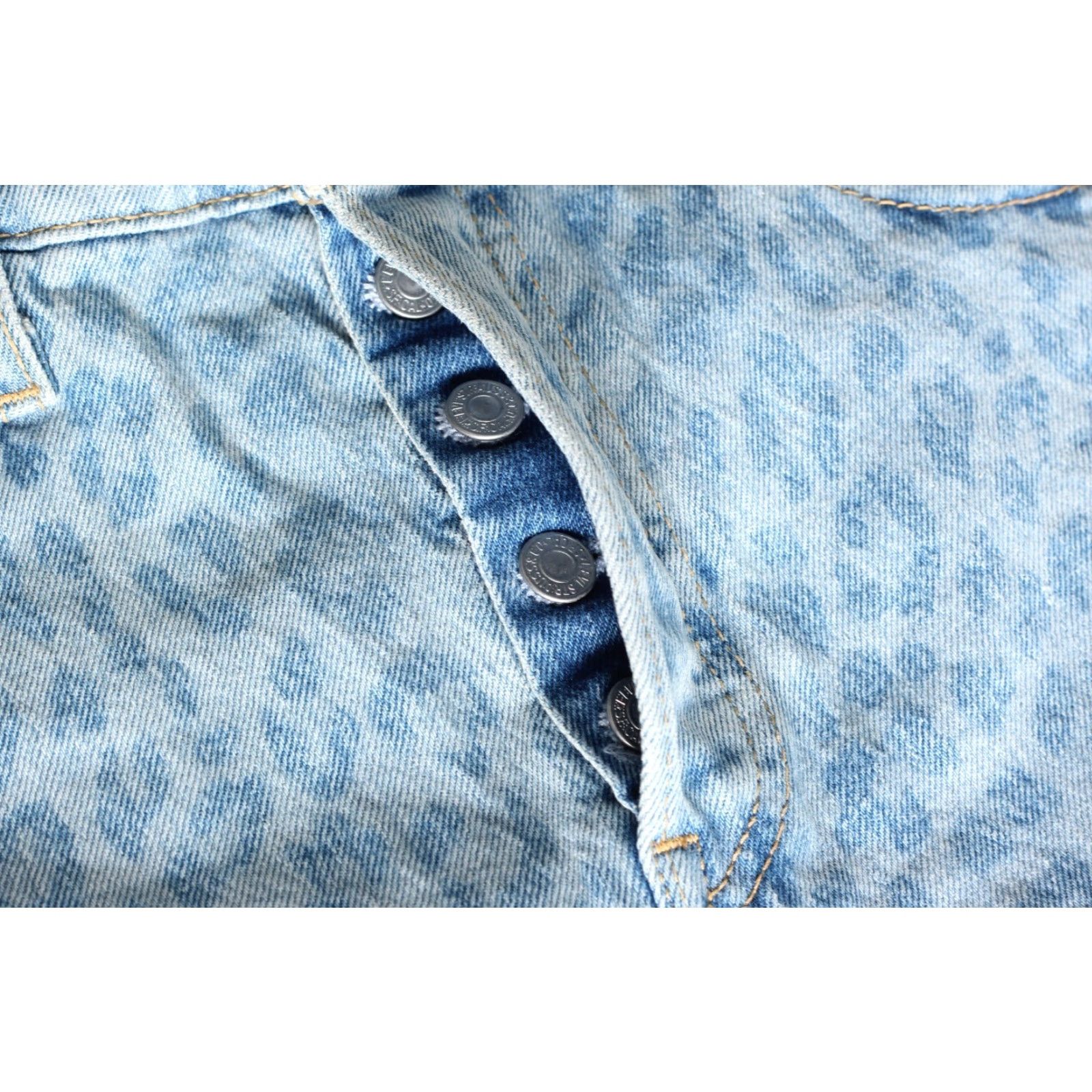 Levi's VINTAGE LEVI’S? RIBCAGE SHORT Jeans Denim Shorts Women 25 PREMIUM Leopard 90s? Size 42" / US 20 - 5 Thumbnail