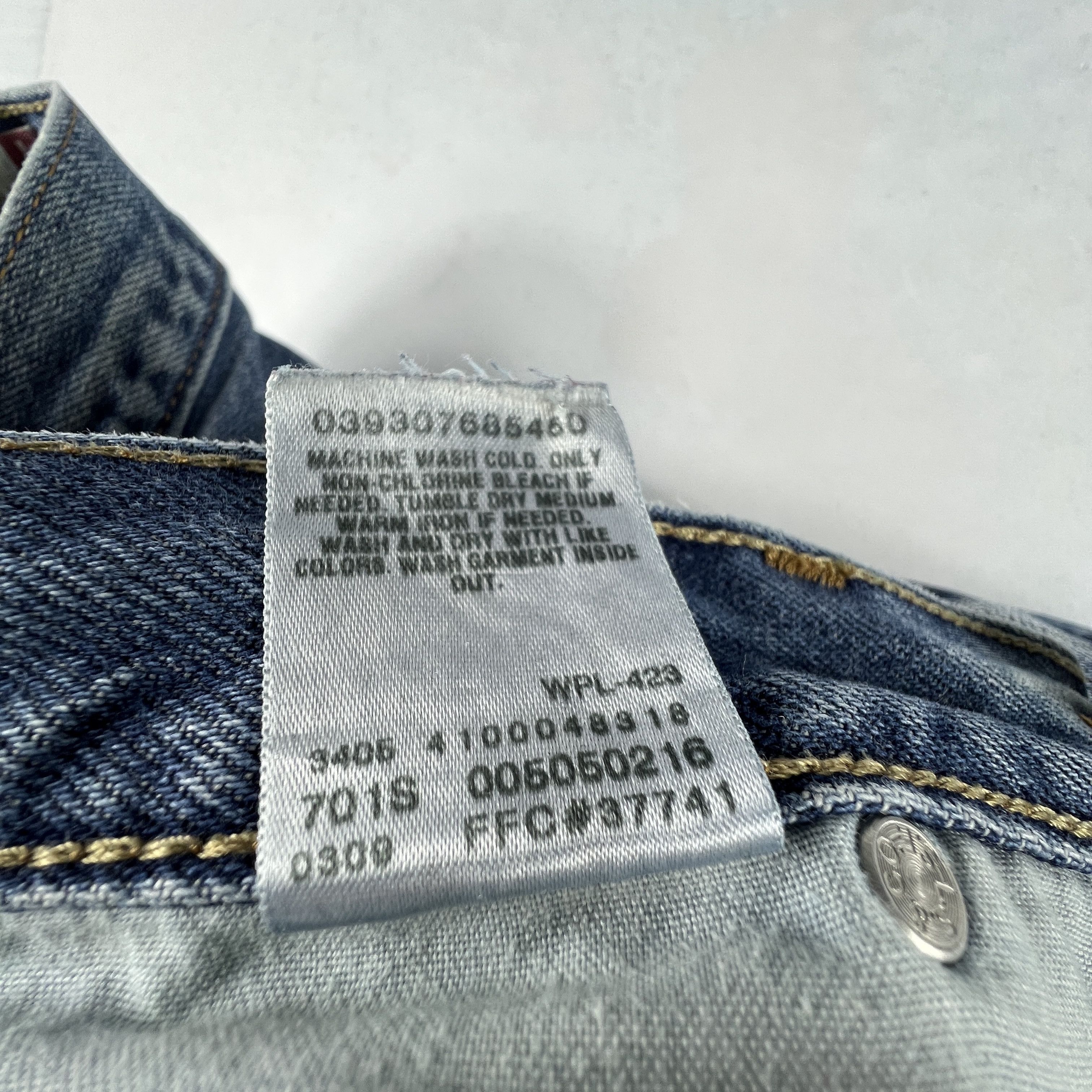Levi's × Vintage Y2K Levi's Jean 505 Straight Blue Faded Grunge Cotton Denim Size US 33 - 12 Thumbnail