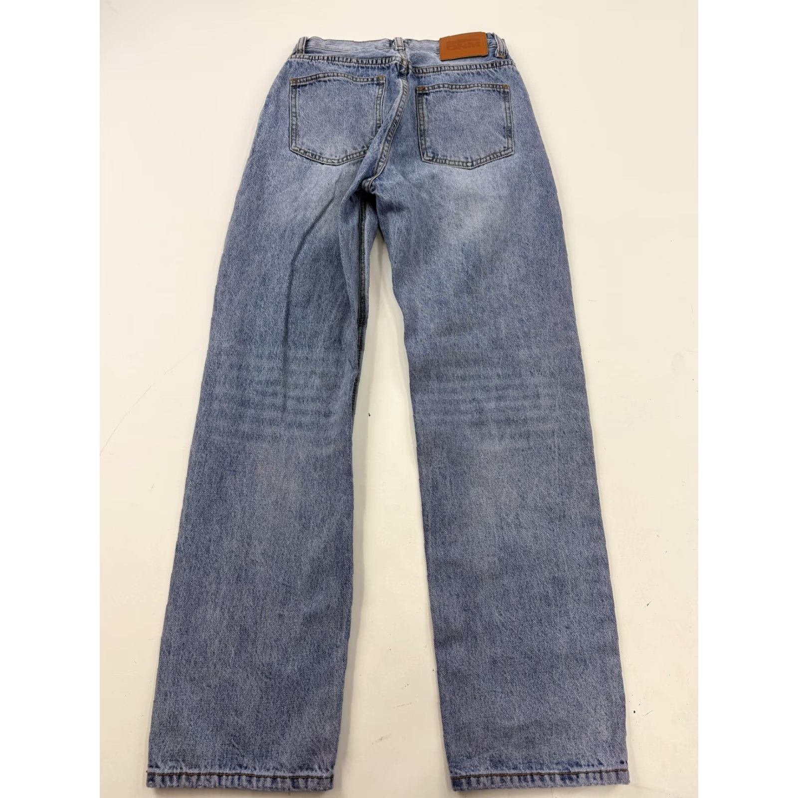 PRINCESS POLLY Princess Polly Jeans Womens 2 Light Wash High Rise Straight Leg Denim Relaxed Size 26" / US 2 / IT 38 - 7 Thumbnail