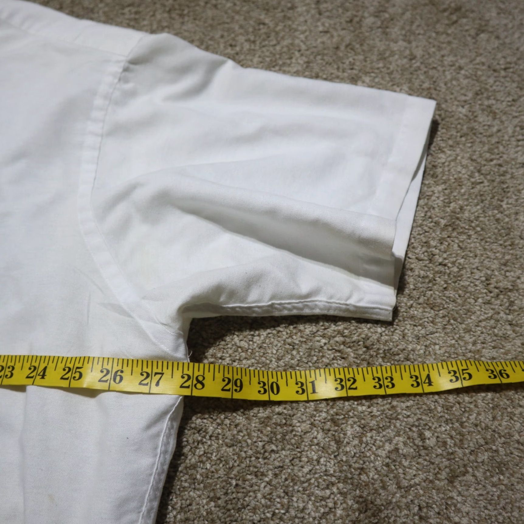 Vintage Jonathan Castle Solid White Button-Down Shirt Long Sleeve Adult Men's Size 19 Size US XXL / EU 58 / 5 - 5 Thumbnail