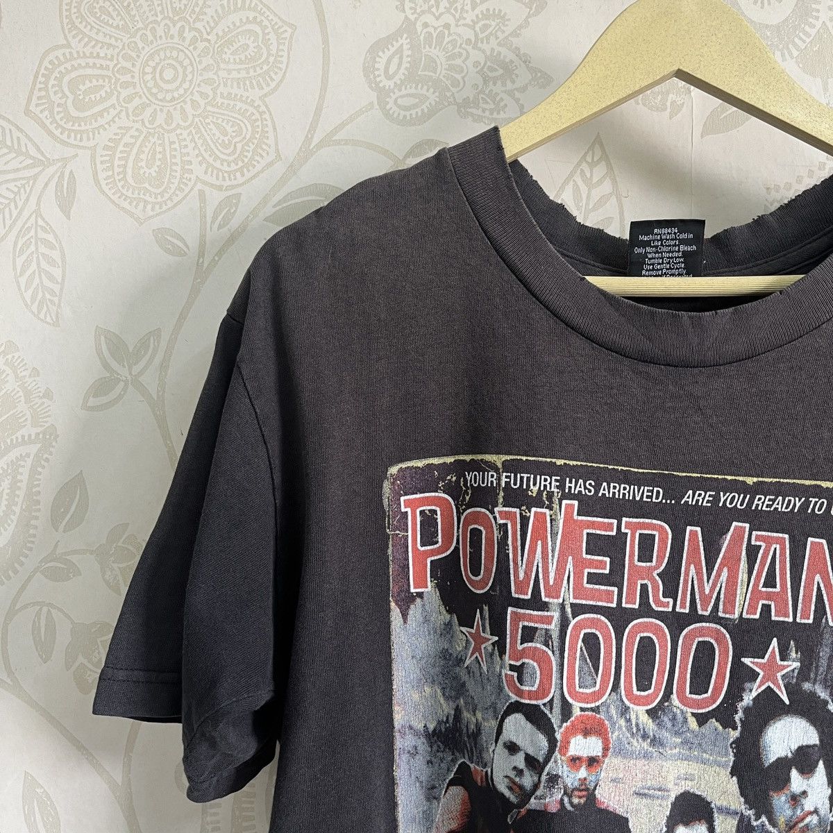Band Tees × Vintage Distressed Faded Black Powerman 5000 TShirt Copyright 1999 Size US M / EU 48-50 / 2 - 8 Thumbnail