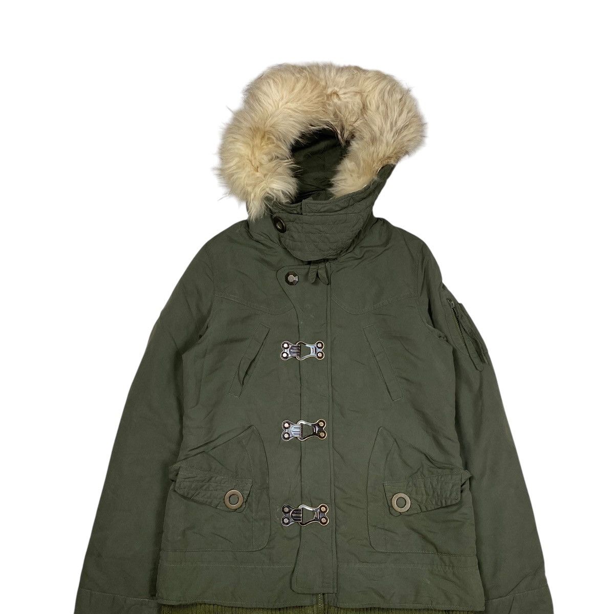 If Six Was Nine × Japanese Brand Sly Military Fur Parka Jacket Size US M / EU 48-50 / 2 - 5 Thumbnail