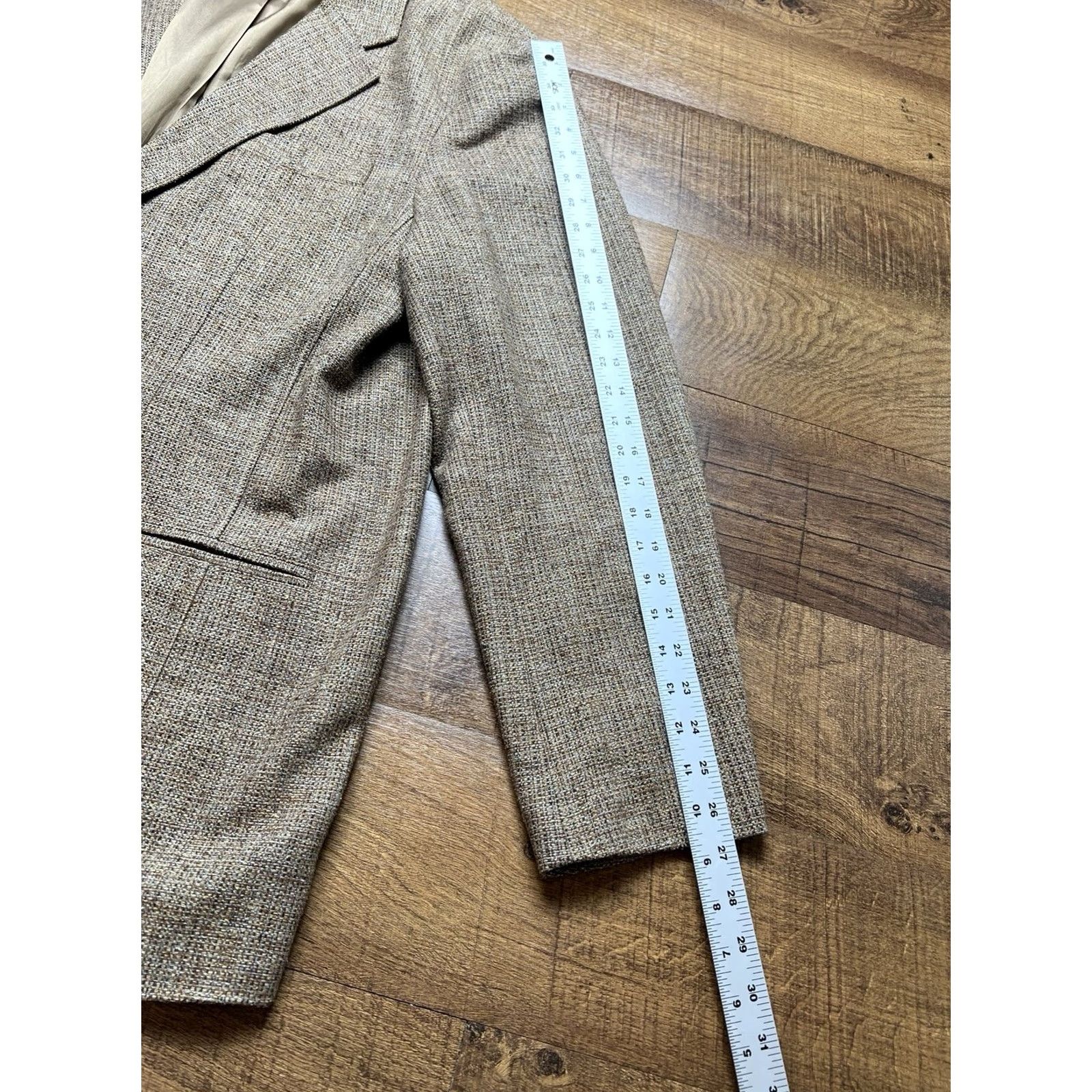 The Territory Ahead Territory Ahead Blazer Mens Large Long Brown Silk Lined Button Up Coat Size 42R - 6 Thumbnail