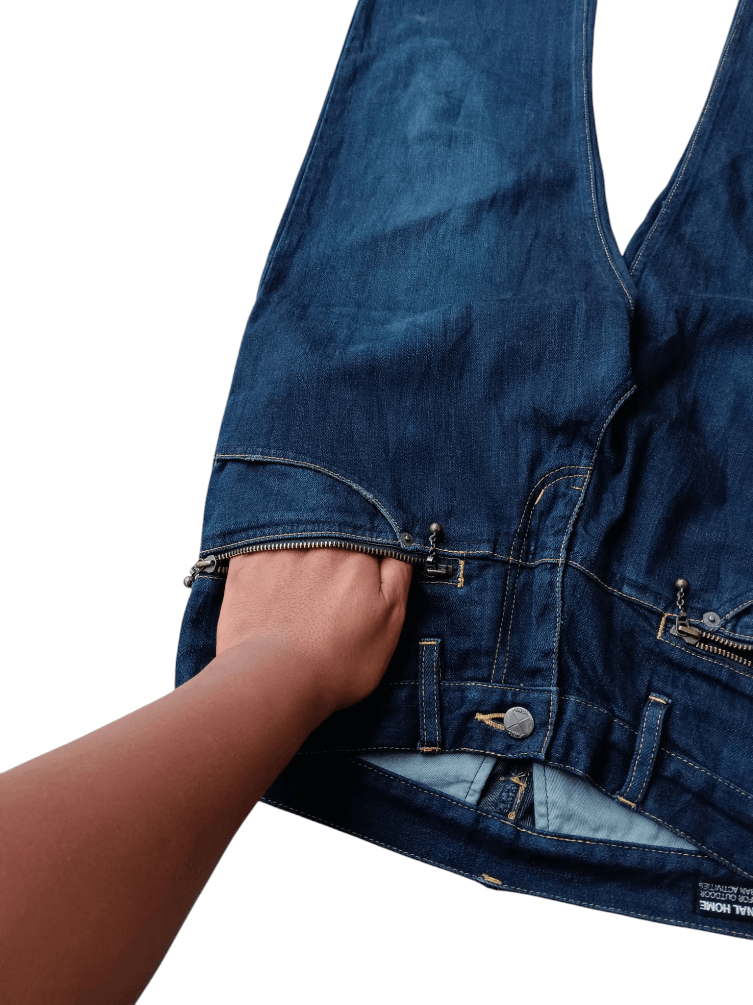 Final Home final home double pocket zipper denim pants Size US 32 / EU 48 - 7 Thumbnail