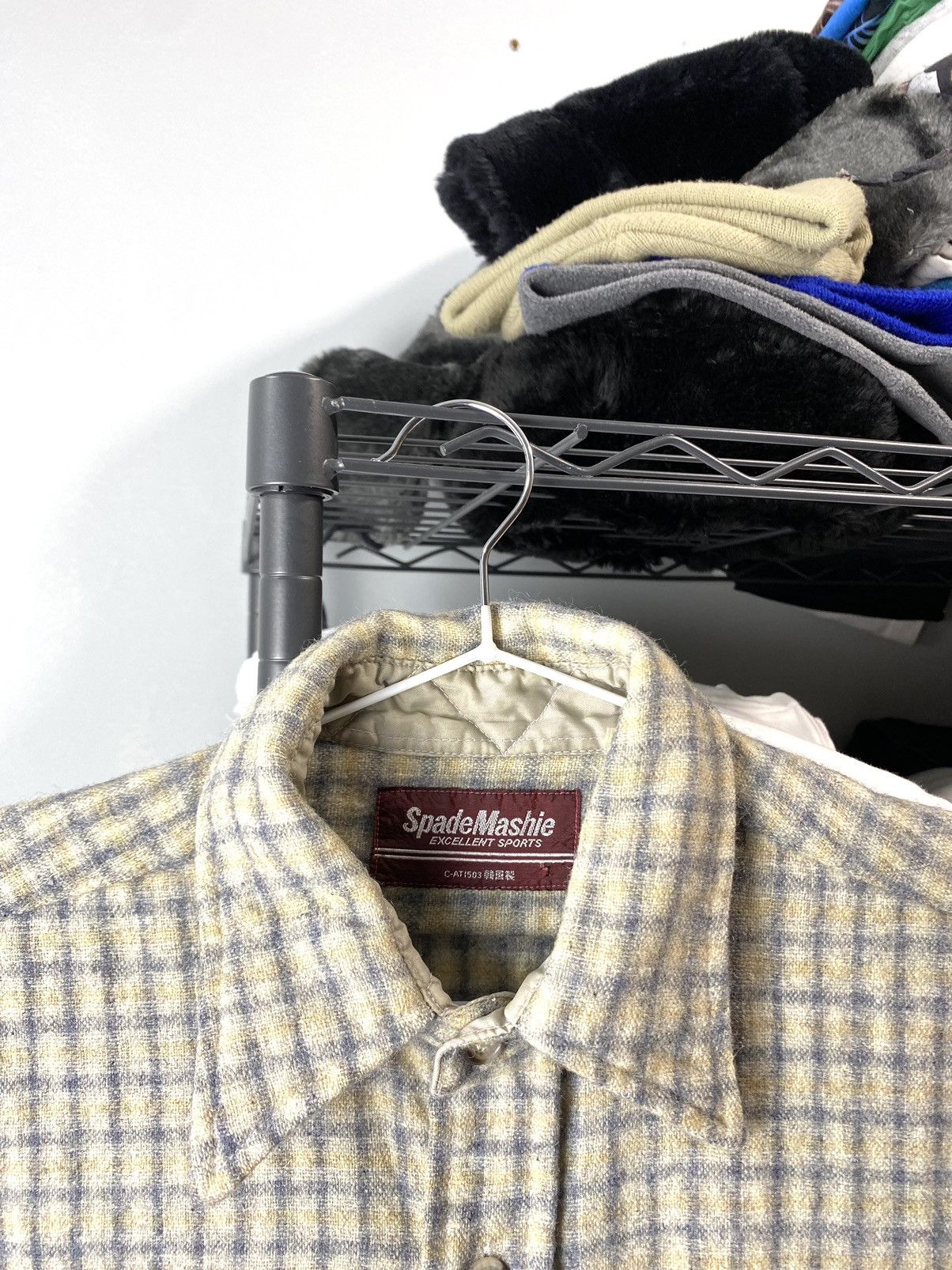 Vintage Rare! Vintage Spade Mashie Flannel Shirt Japan Brand Size M / US 6-8 / IT 42-44 - 3 Thumbnail