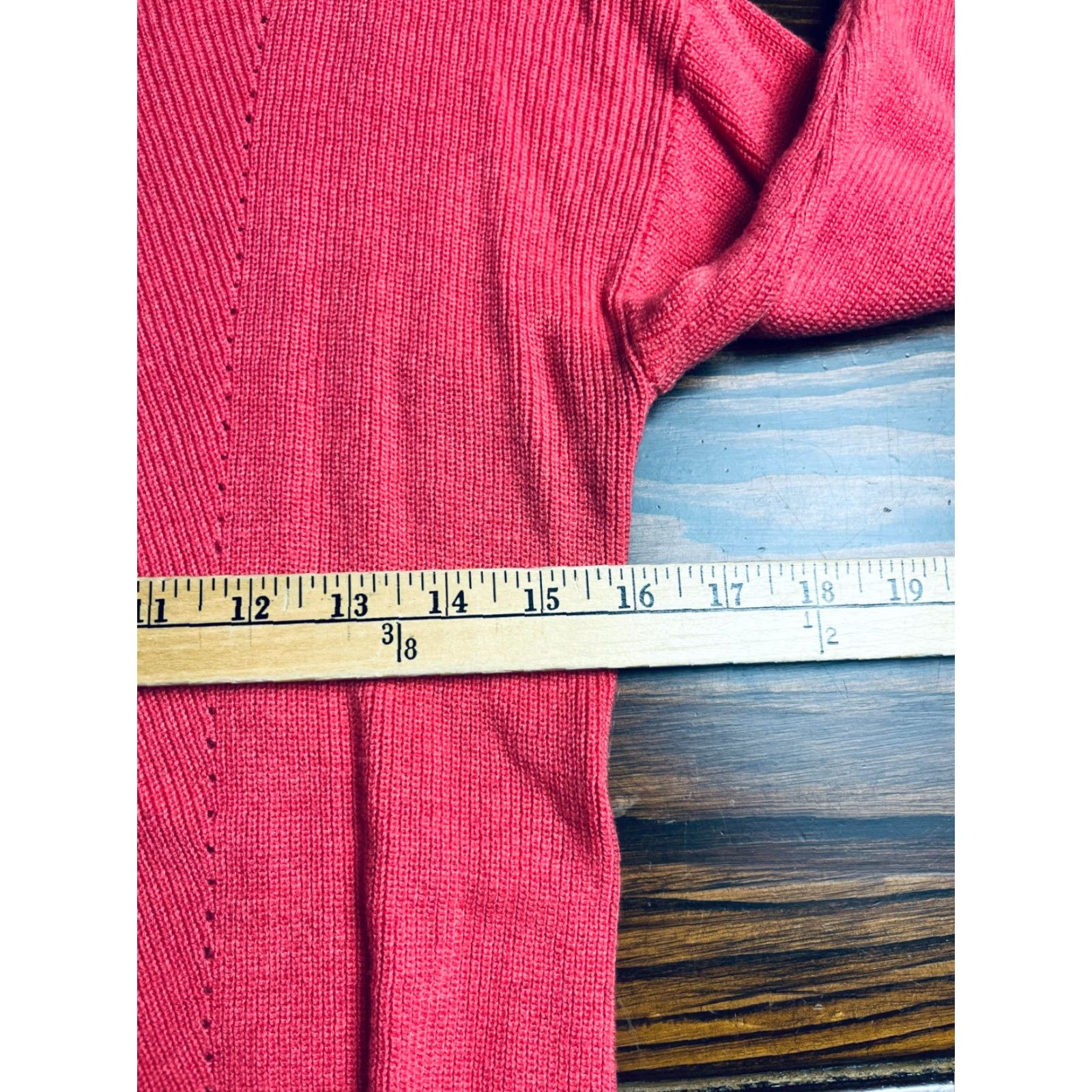 Talbots Talbots Sweater Women's Size Medium Pullover Long Sleeve Salmon Pink Regular Fit Casual Vintage No N/A Size M / US 6-8 / IT 42-44 - 3 Thumbnail