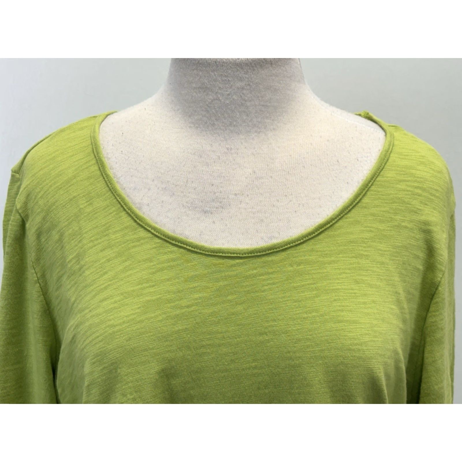 Habitat VINTAGE Habitat Shirt XL Green Side Twist Boxy Casual 3/4 Sleeve Round Neck Womens Size XL / US 12-14 / IT 48-50 - 5 Thumbnail