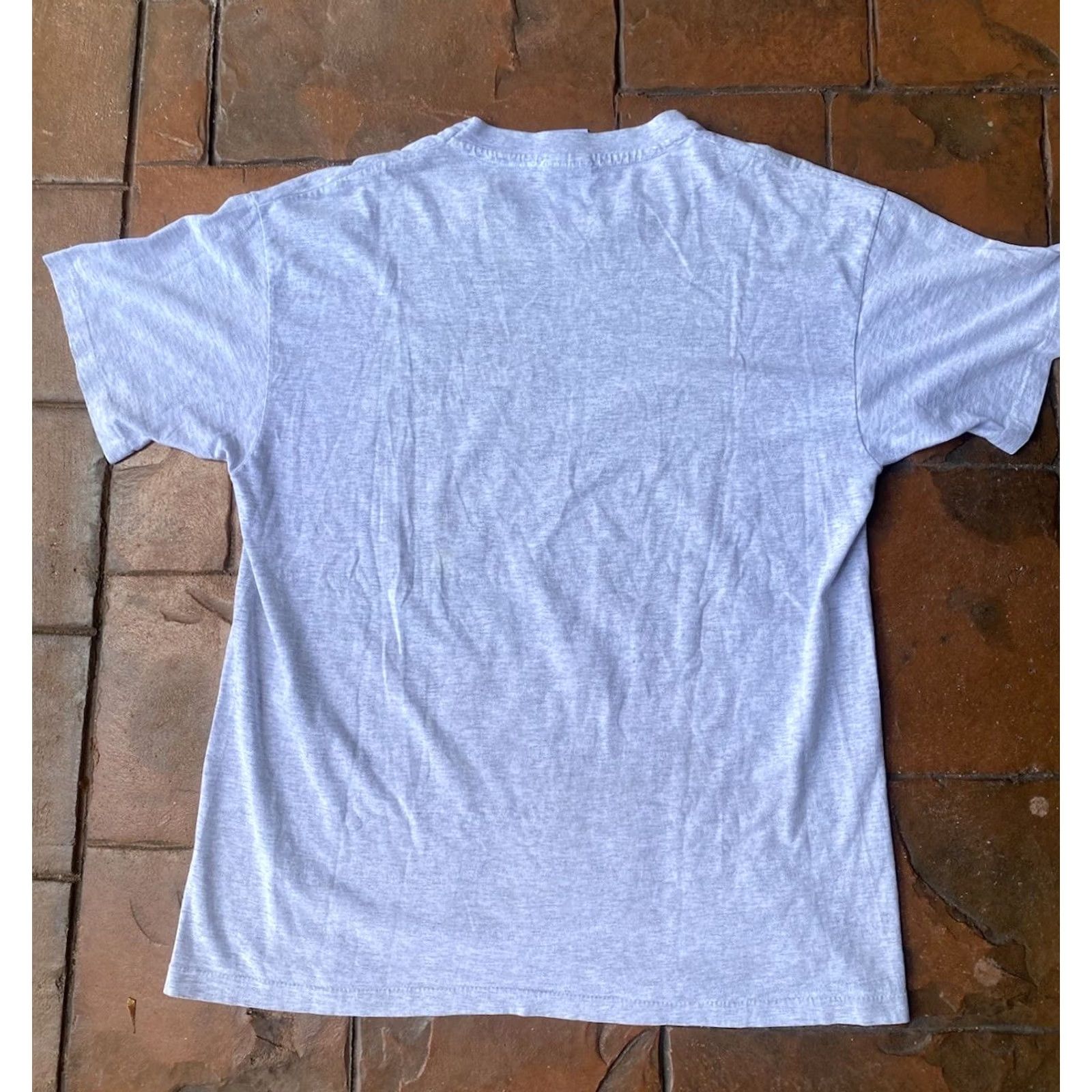 Vintage VINTAGE College Ware Football T-Shirt XL Gray Crew Neck Short Sleeve 90s Sports Soccer Logo Graphic Print Mens Size US XL / EU 56 / 4 - 3 Thumbnail