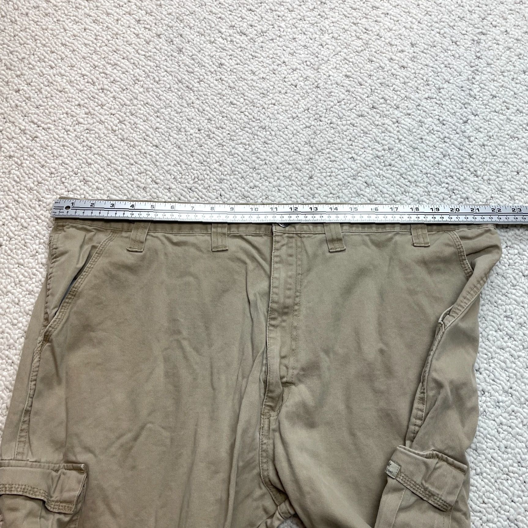 Wrangler Wrangler Cargo Pants Mens 44x30 Brown Biege Kahki High Rise Slacks Cotton Solid Size US 44 / EU 60 - 5 Thumbnail