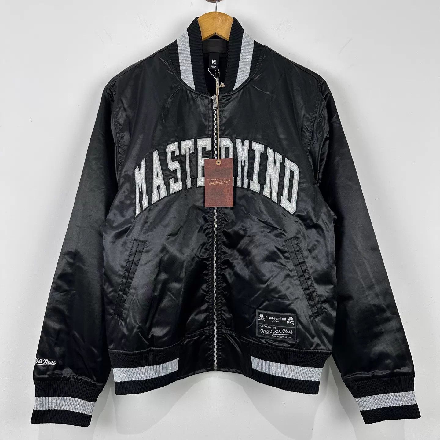 Mastermind Japan MMJ x Mitchell & Ness Embroidered Pilot Baseball Jkt M NWT Size US M / EU 48-50 / 2 - 1 Thumbnail