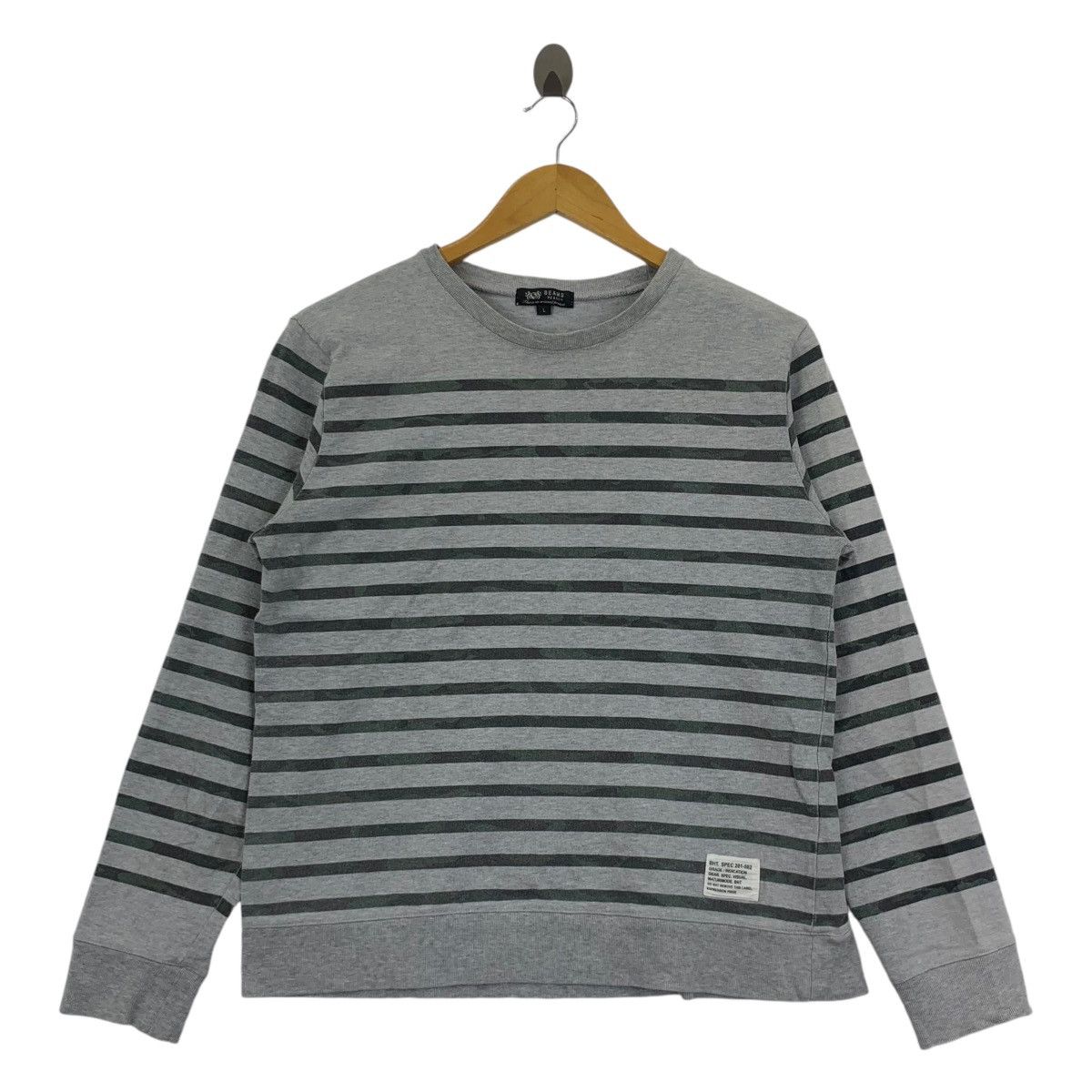 Beams Plus Vintage BEAMS PLUS HEART Collection Striped Tee Shirt Top Size L / US 10 / IT 46 - 1 Thumbnail