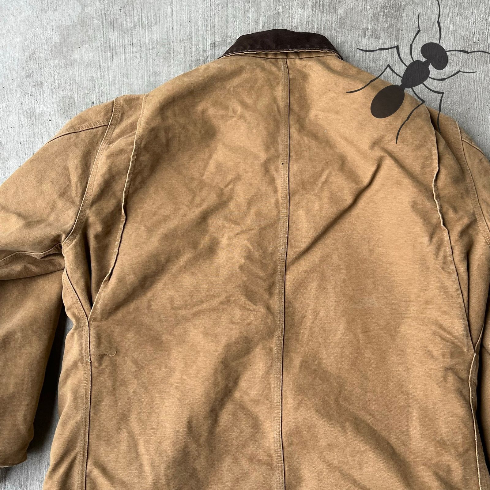 Carhartt × Vintage Carhartt C61 CML brown chore work wear jacket Size US L / EU 52-54 / 3 - 5 Thumbnail