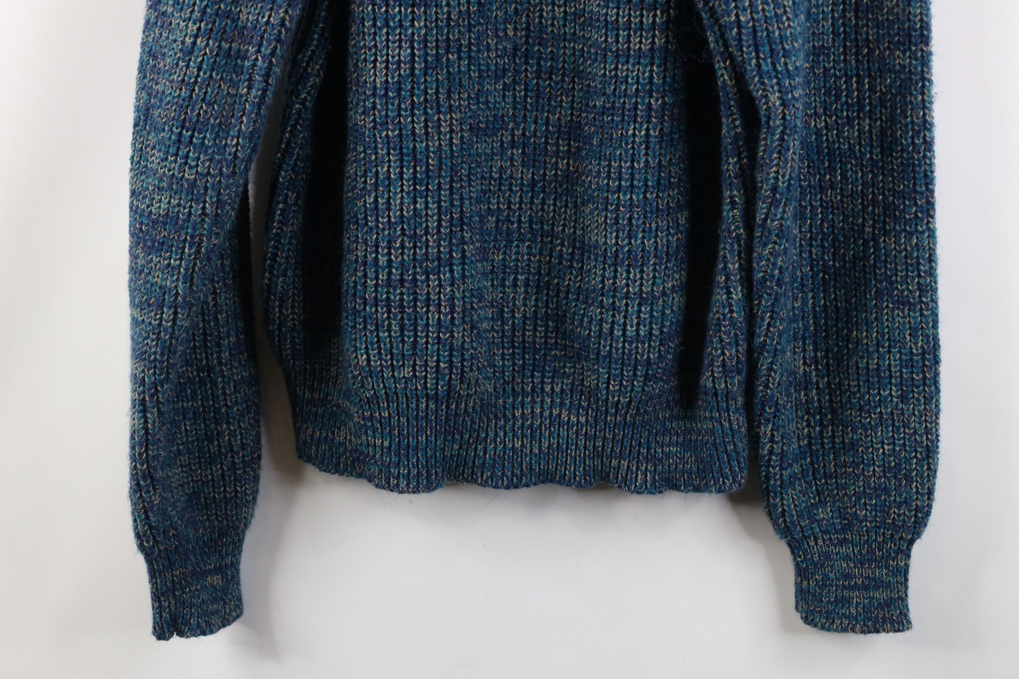 Vintage Vintage 90s Streetwear Blank Ribbed Knit Crewneck Sweater Size US L / EU 52-54 / 3 - 9 Thumbnail