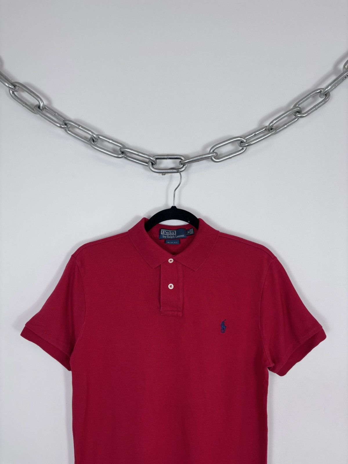 Polo Ralph Lauren Vintage Polo Ralph Lauren Men’s Slim Fit Red Polo Shirt Size US M / EU 48-50 / 2 - 2 Thumbnail