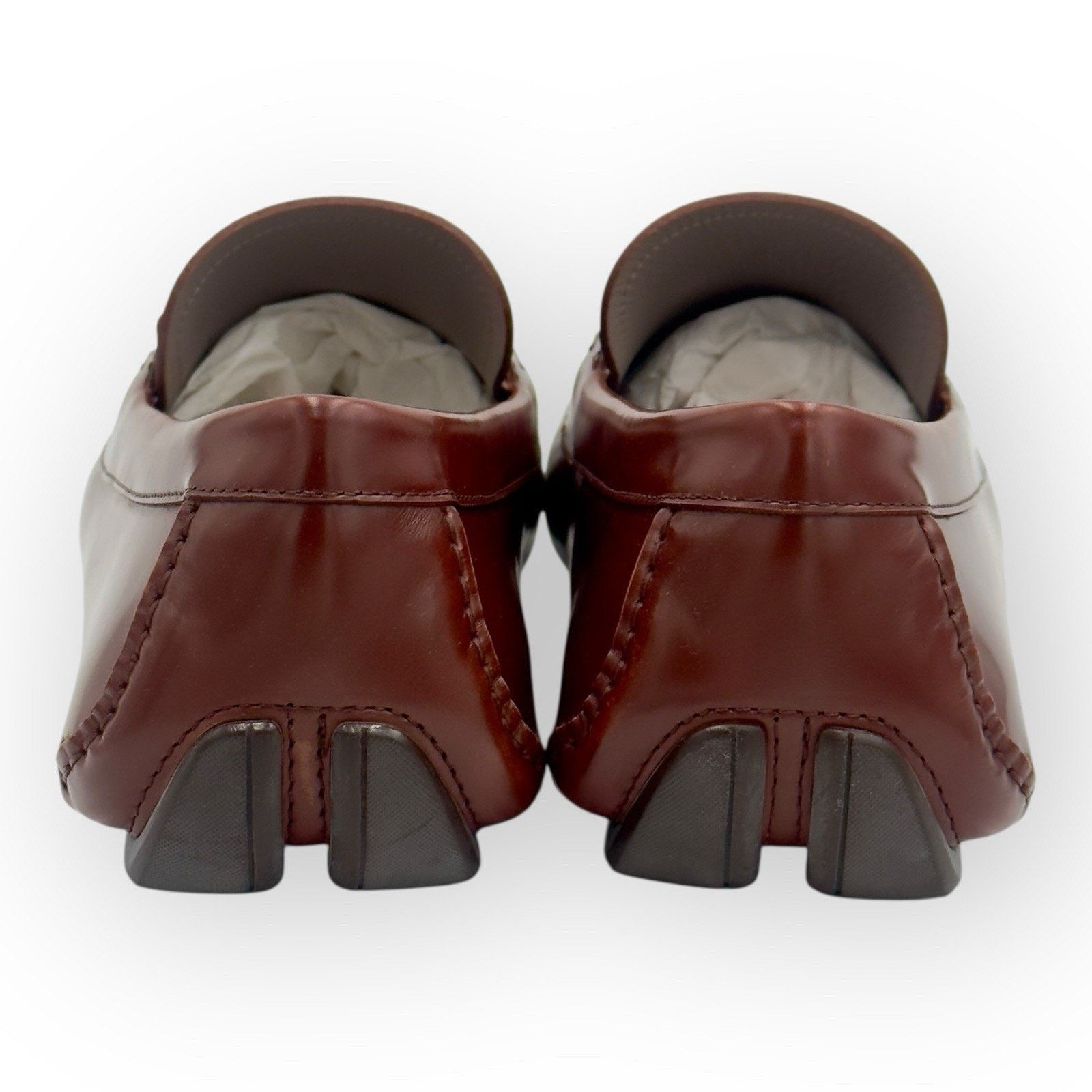 Salvatore Ferragamo Leather Driver Loafers with Gancini In Brown 10.5 UK EE Size US 11.5 / EU 44-45 - 10 Thumbnail