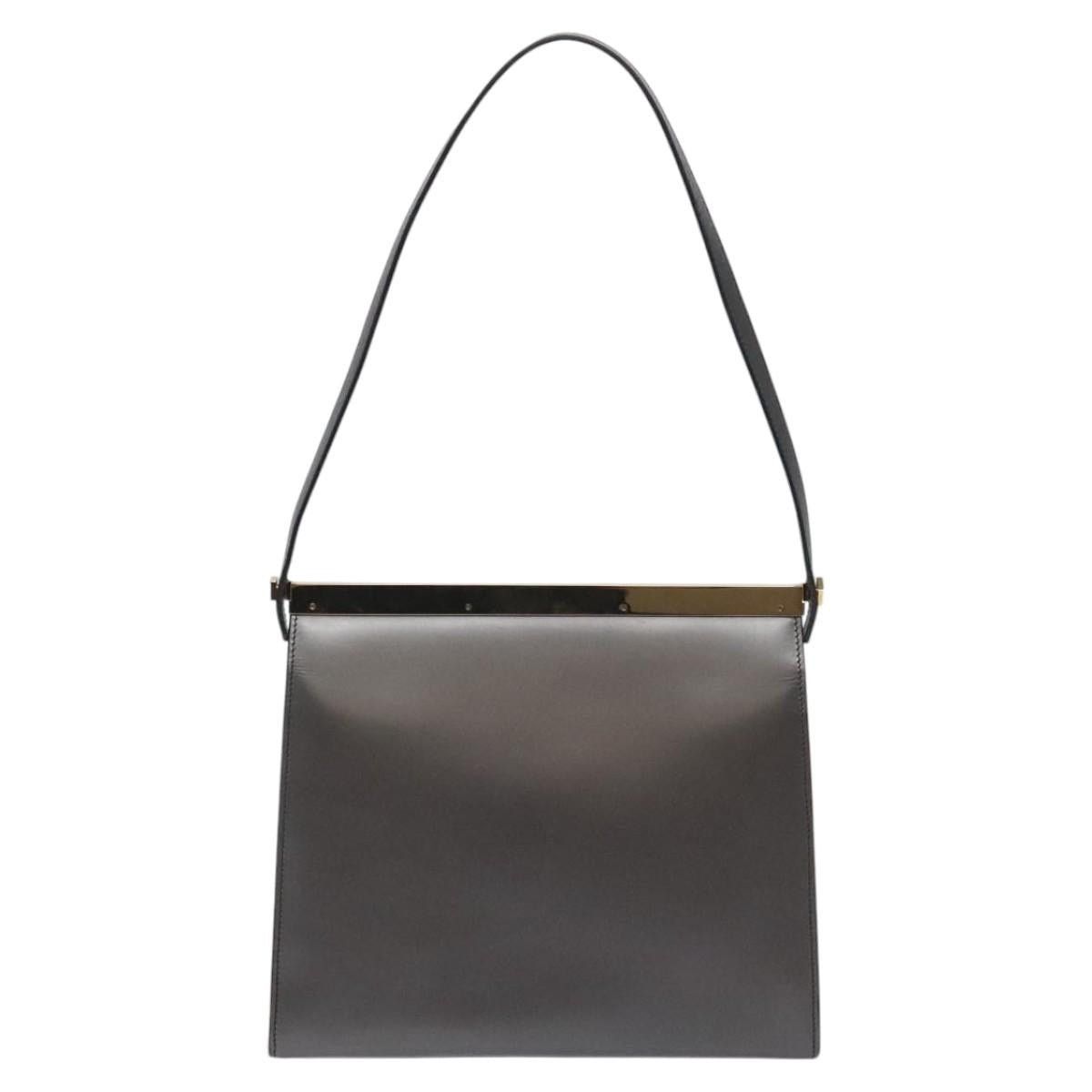 Gucci GUCCI Shoulder Bag Leather Gray Gold Size ONE SIZE - 2 Thumbnail