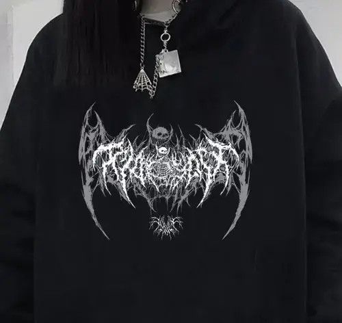 Hypebeast × Japanese Brand Suicideboys Inspired Ghostmane Inspired Punk Emo Hoodie Size US L / EU 52-54 / 3 - 2 Thumbnail