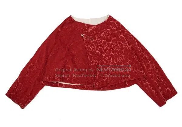 Comme des Garcons Comme Des Garcons Red vintage patterned top Size S / US 4 / IT 40 - 2 Thumbnail
