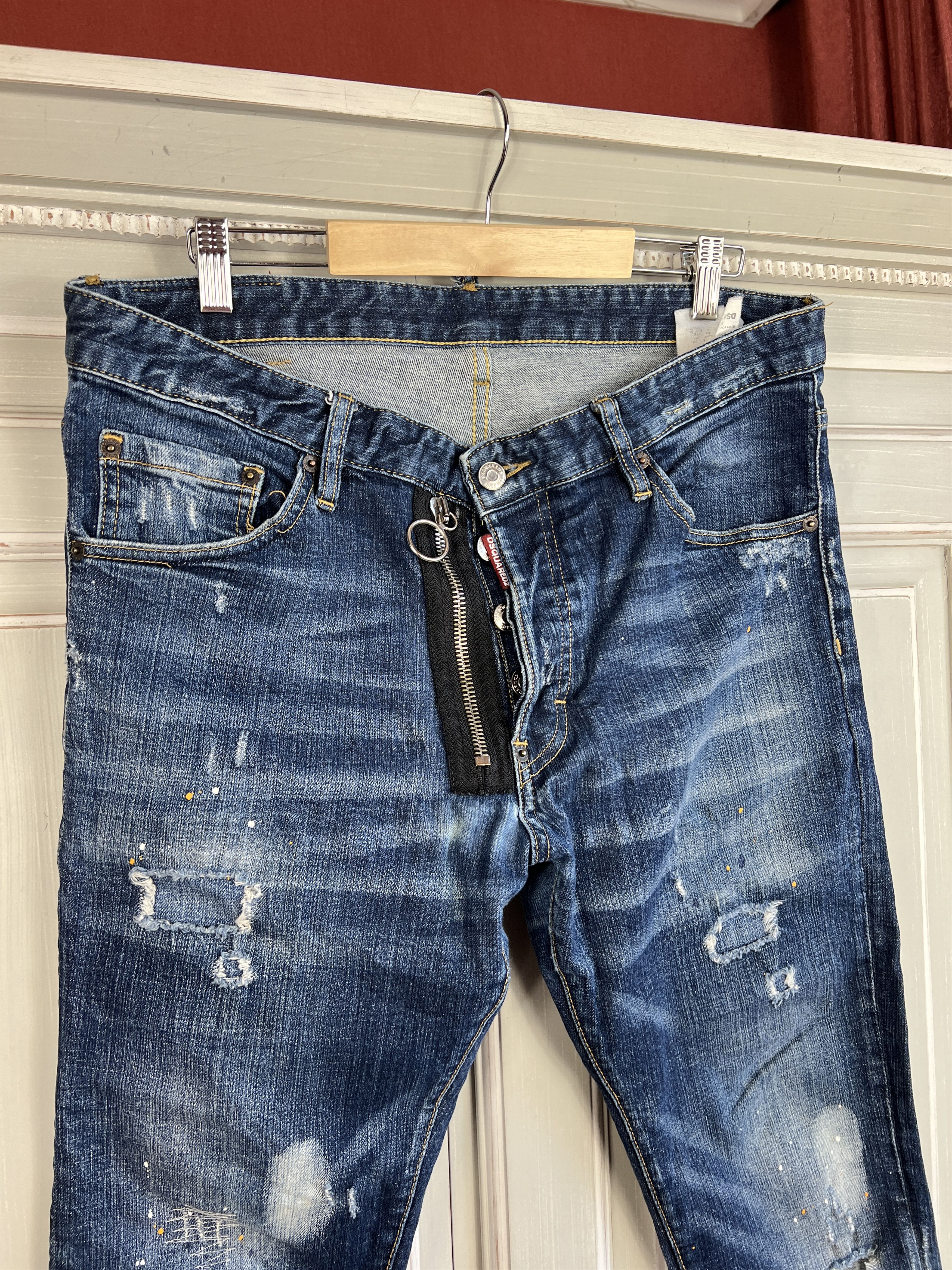 Dsquared2 DSQUARED2 JEANS OVERPRINTED DENIM JEANS SIZE 50 Size US 34 / EU 50 - 2 Thumbnail