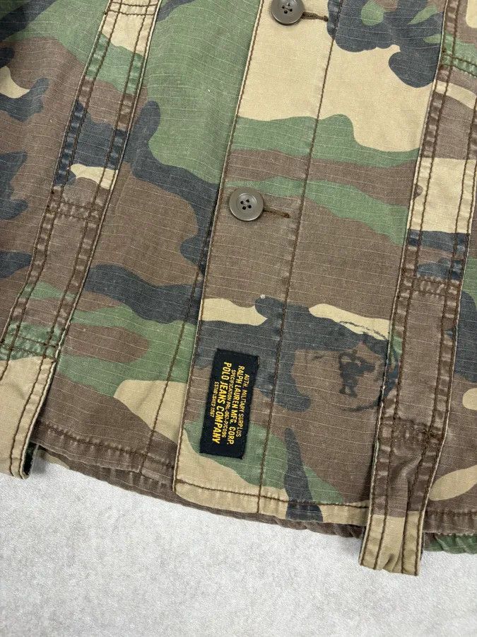Polo Ralph Lauren 2010s Ralph Lauren Olive Camo Military Shirt Jacket Size US M / EU 48-50 / 2 - 9 Thumbnail