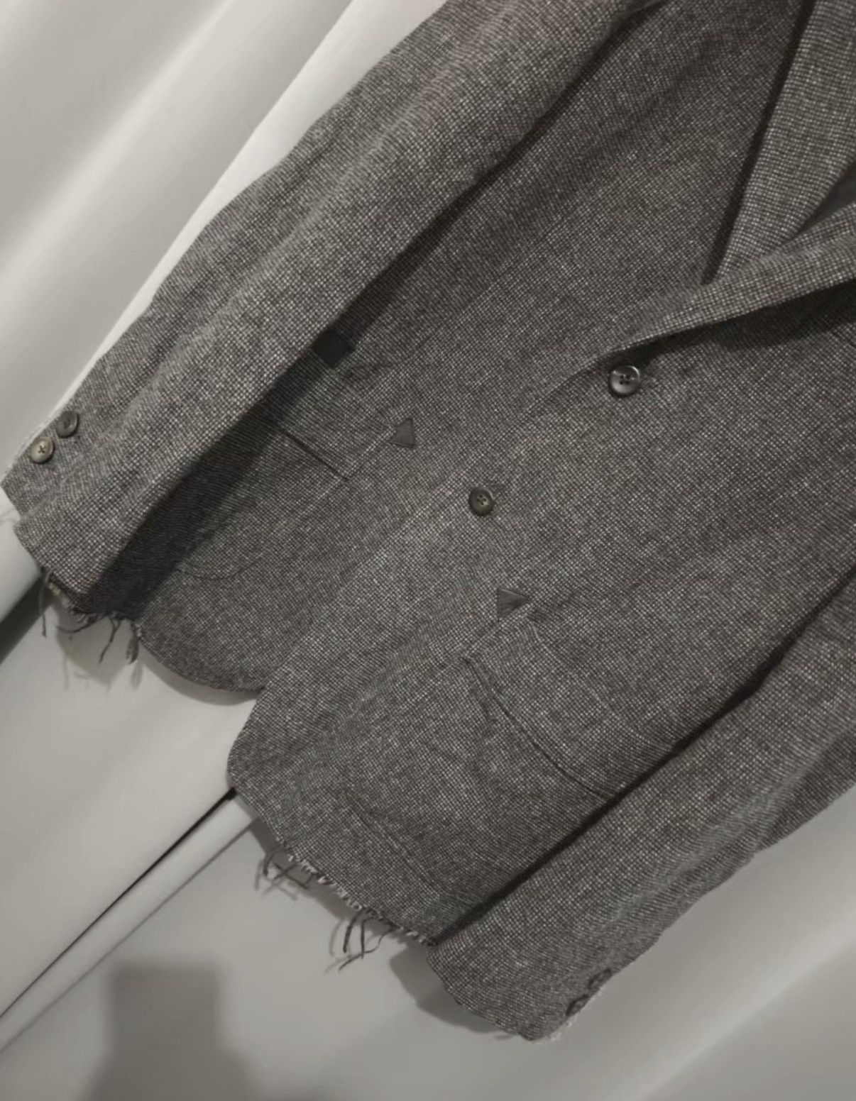 The Letters The Letters Fall/Winter Wool Cut-Off Frayed Blazer Size US S / EU 44-46 / 1 - 5 Thumbnail