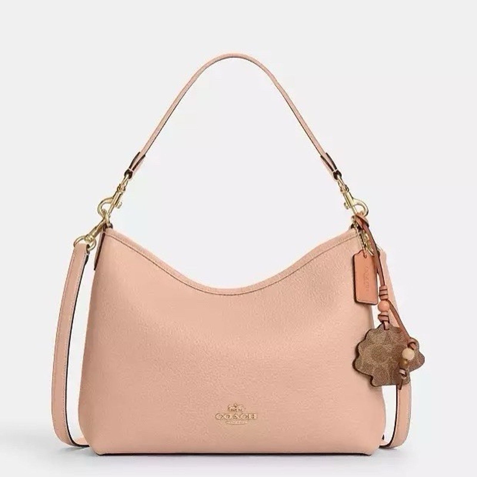 Coach NWT Coach Laurel Shoulder Bag Shell Charm CBH81 Cream/Tan Size ONE SIZE - 7 Thumbnail