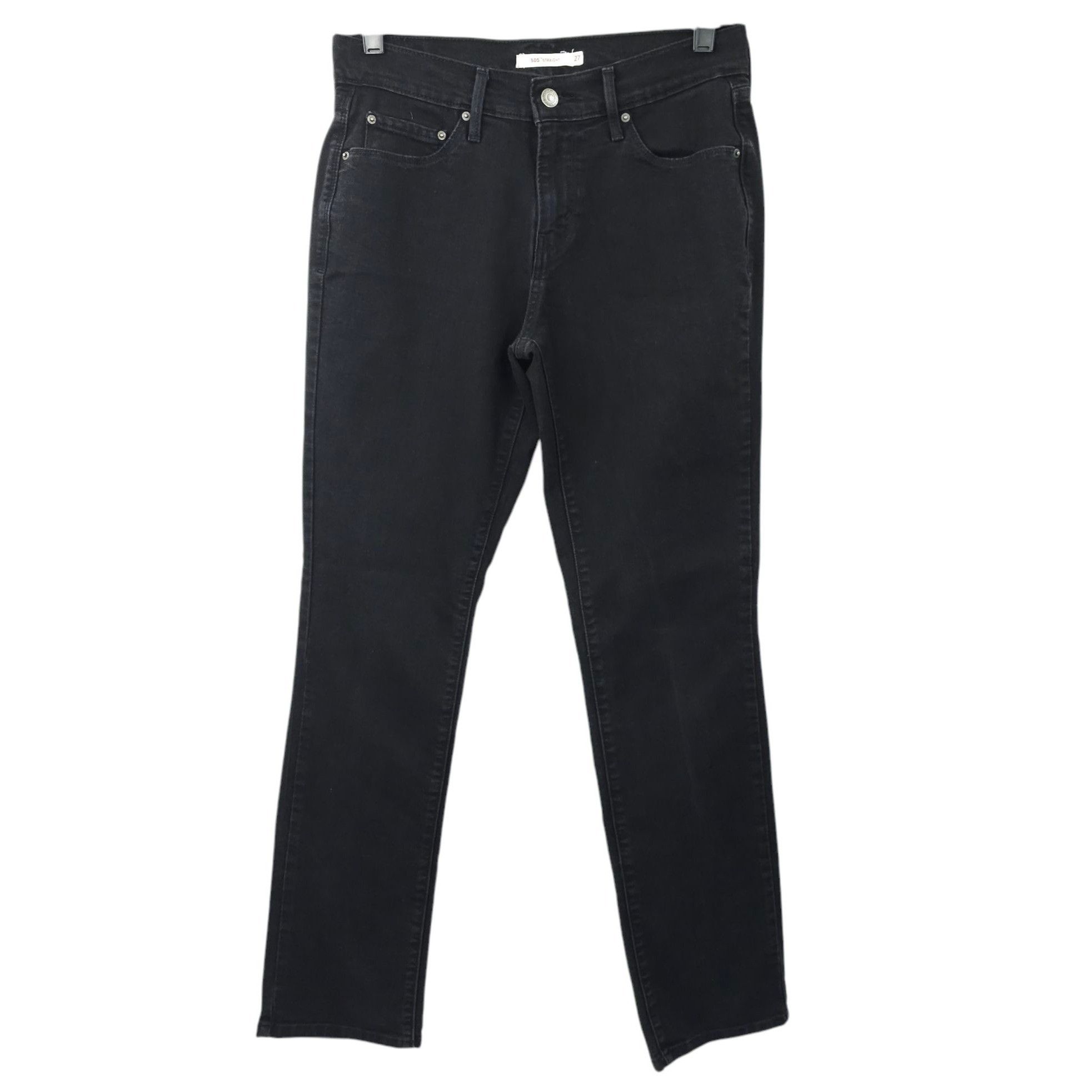 Levi's Levis 505 Straight Jeans Womens 27 Stretch Denim Mid Rise Size 29" - 1 Thumbnail